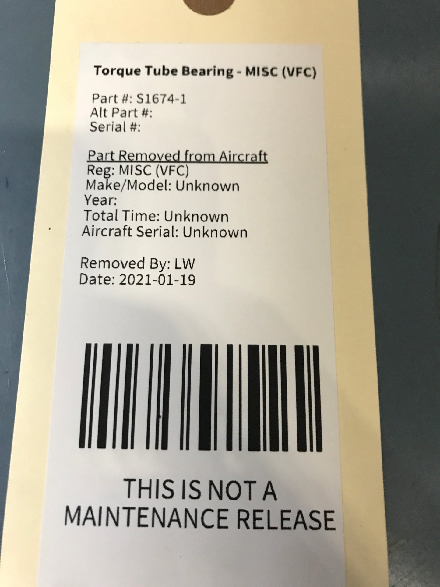 Torque Tube Bearings - MISC (VFC)