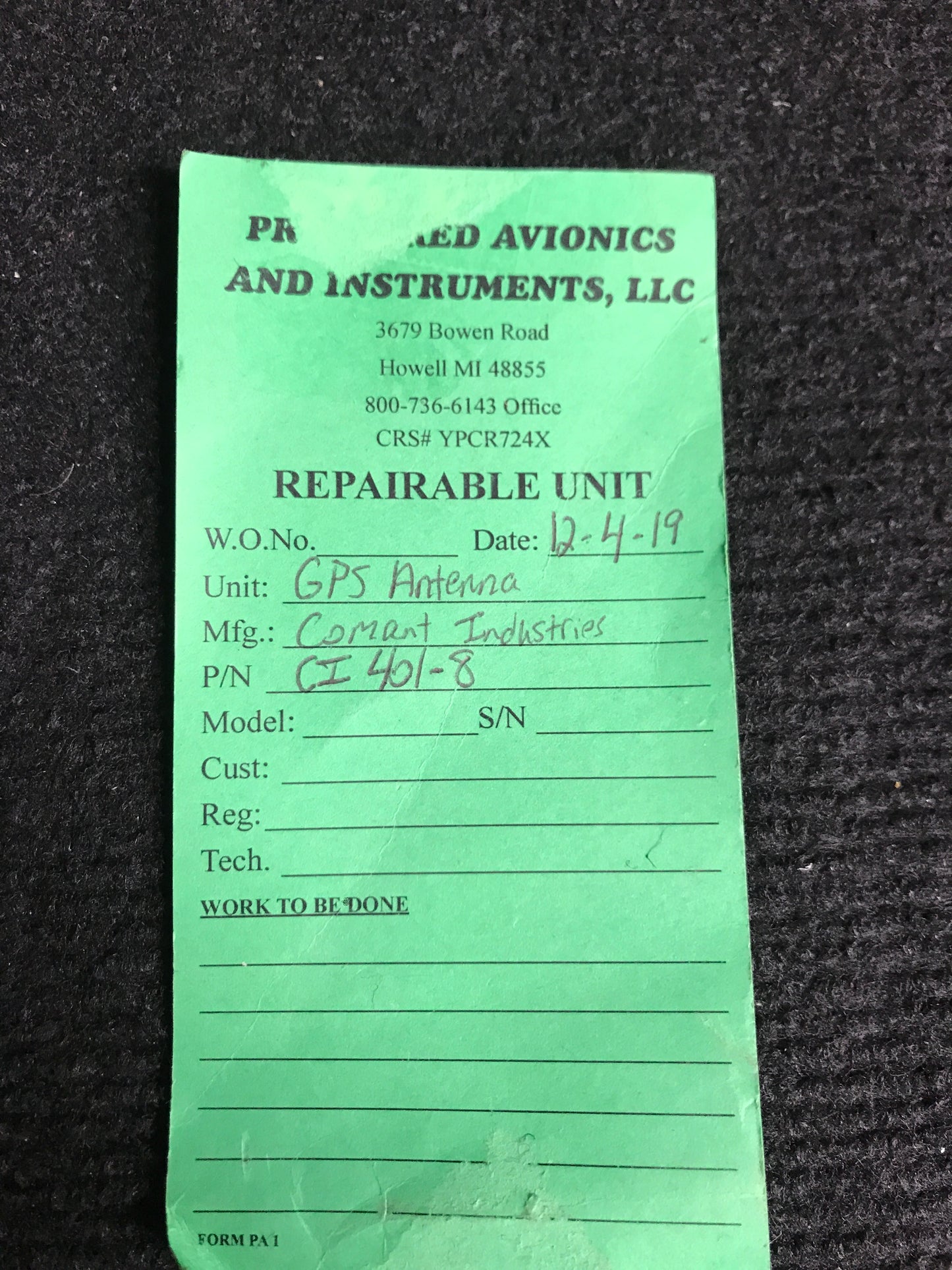 Active GPS Antenna - Comant Industries - MISC