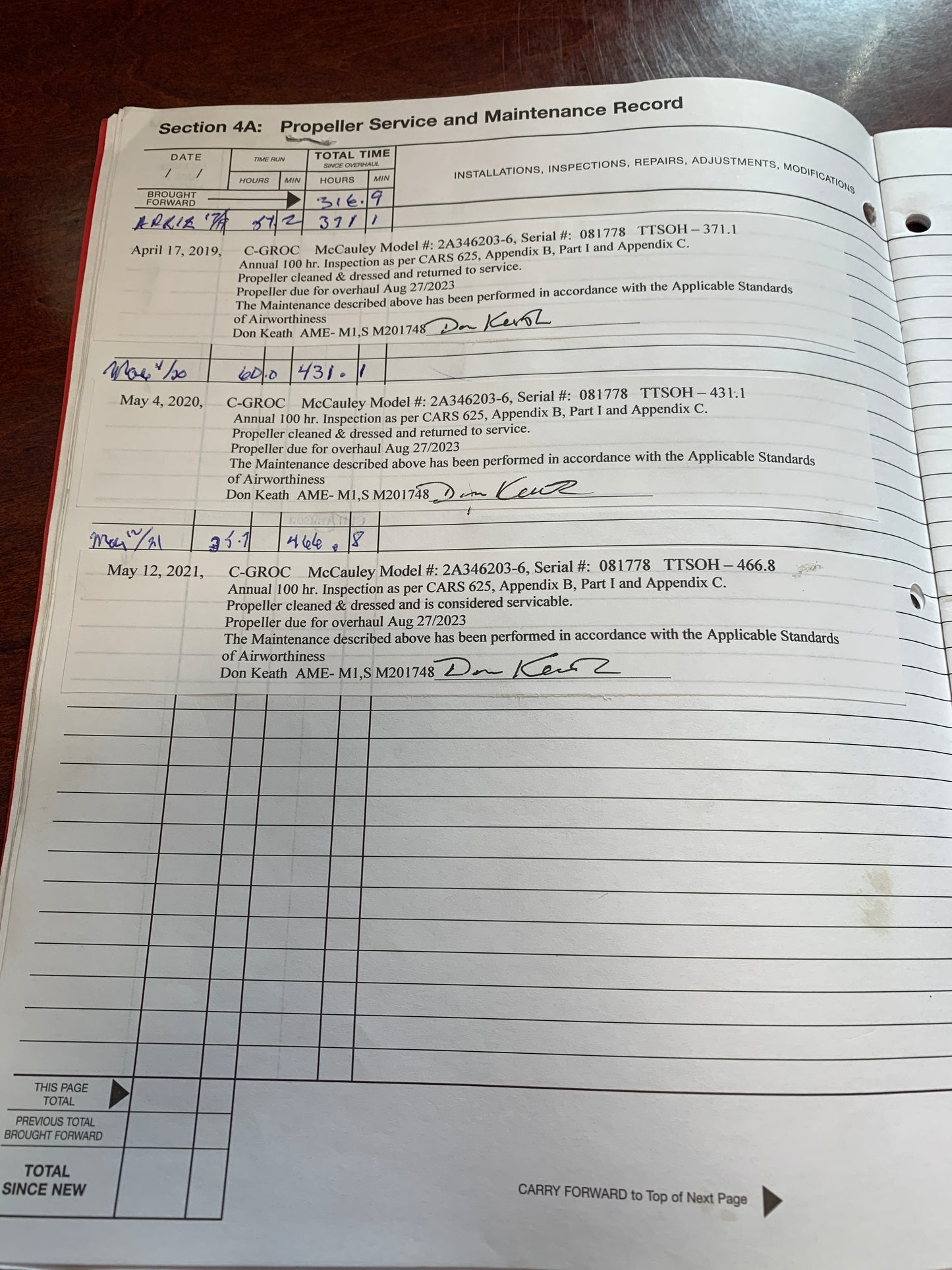 Propeller Hub - McCauley - C-GROC