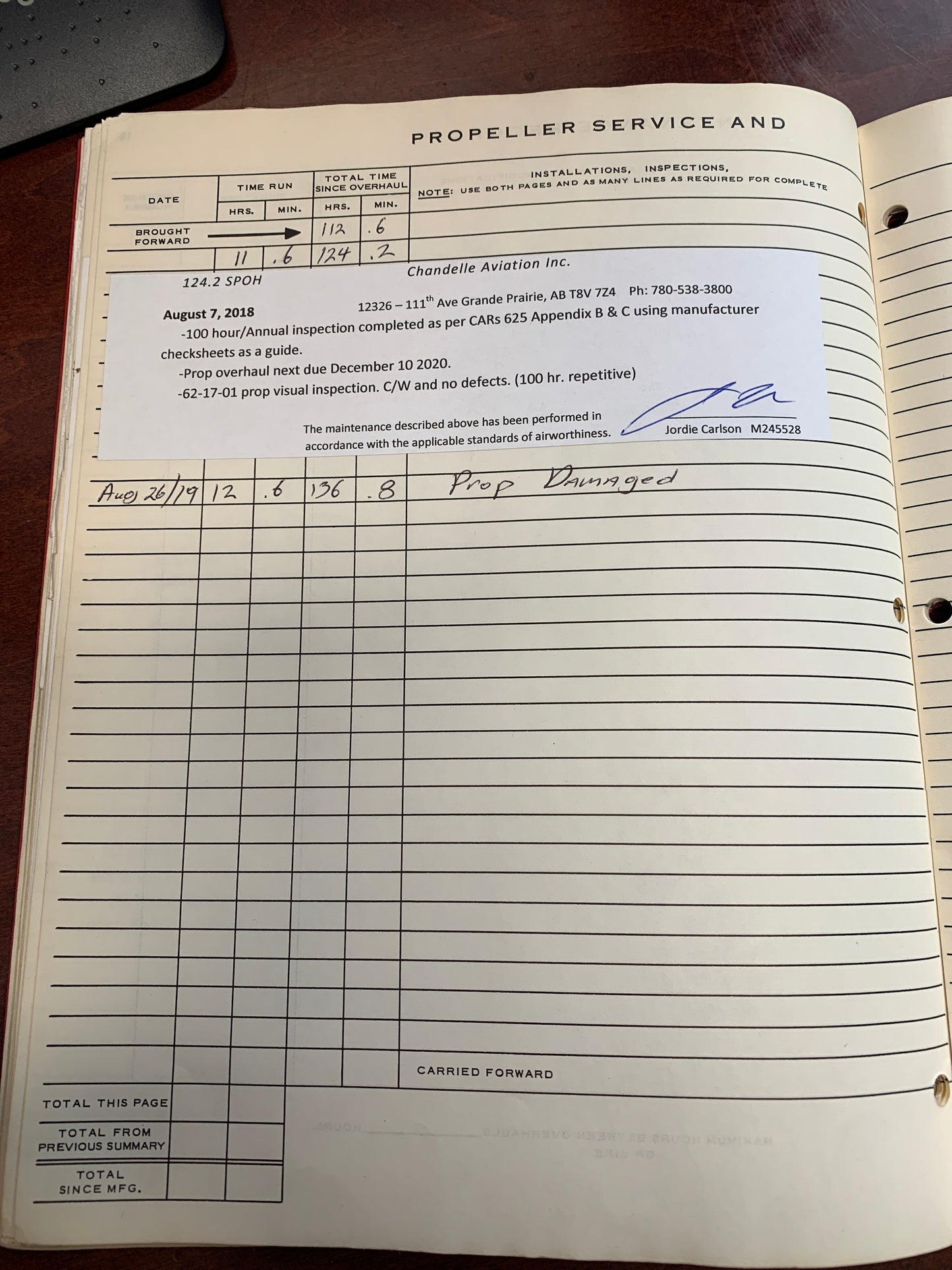 Propeller Hub - Beechcraft - C-FJUO