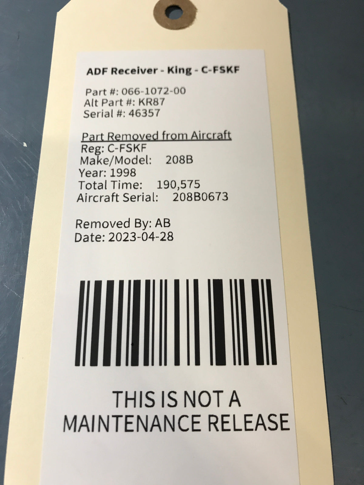 ADF Receiver - King - C-MISC