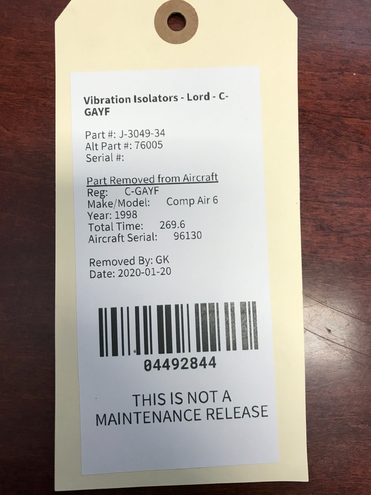 Vibration Isolators - Lord - C-GAYF