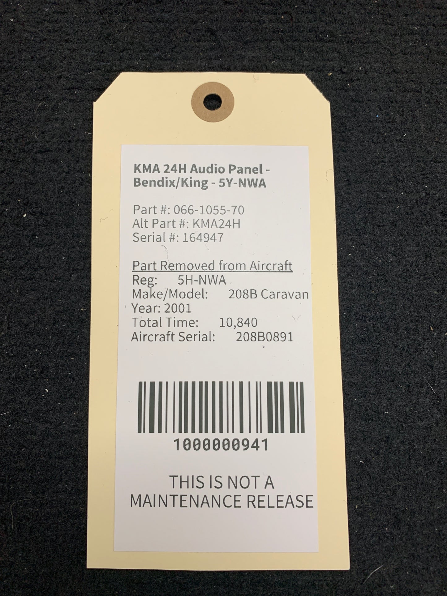 KMA 24H Audio Panel - Bendix/King - 5H-NWA