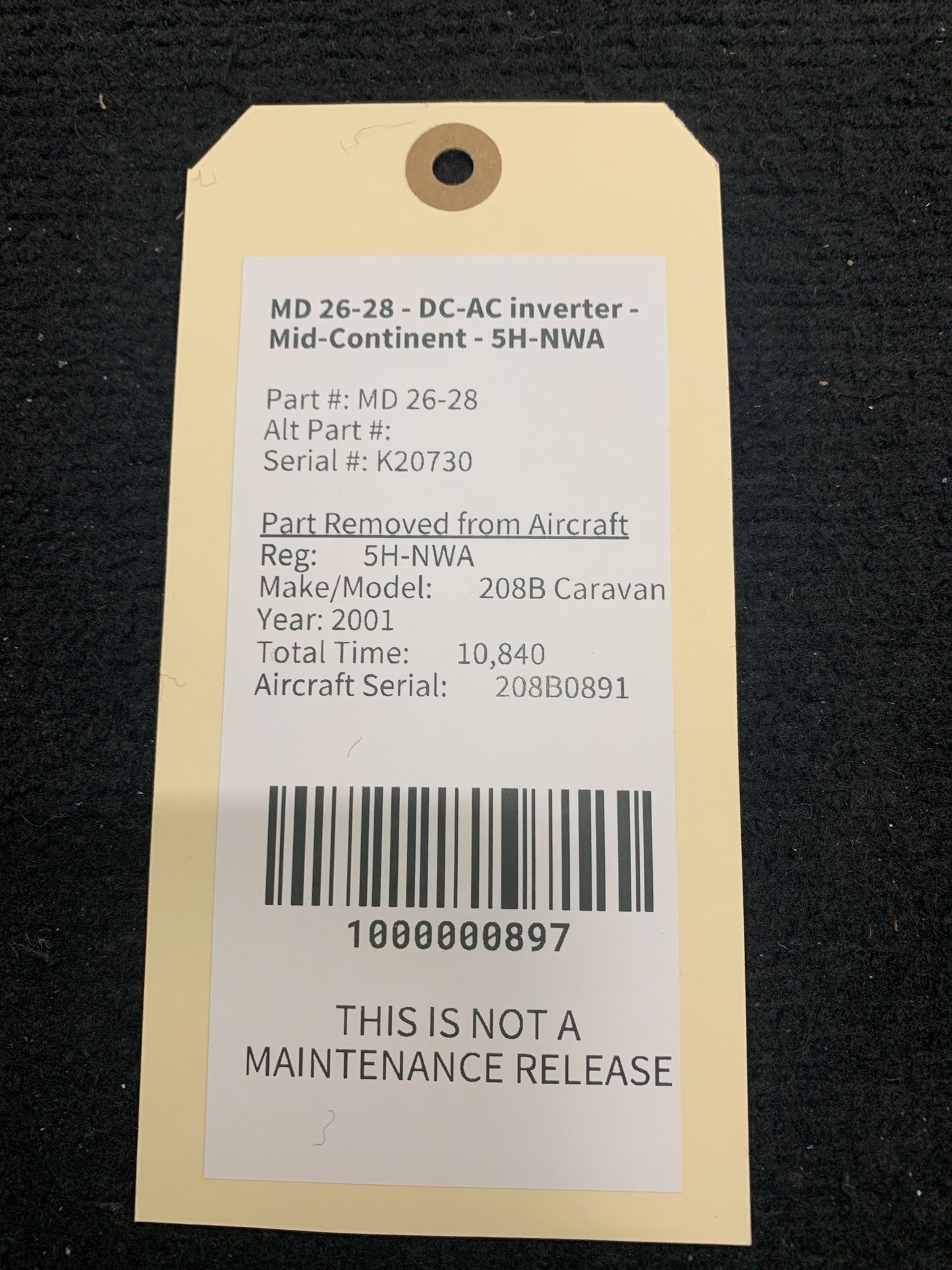 MD 26-28 - DC-AC inverter - Mid-Continent - 5H-NWA