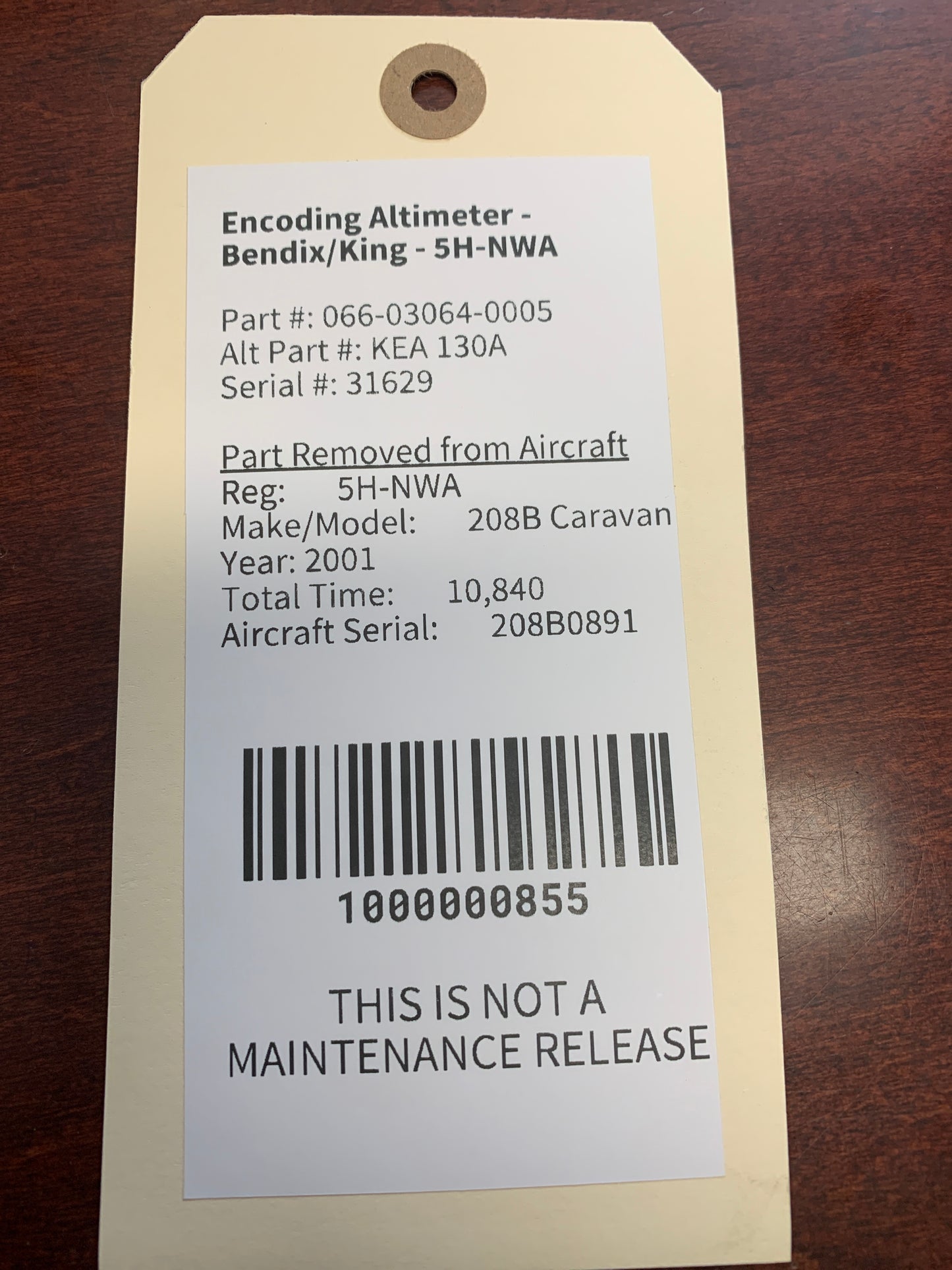 Encoding Altimeter - Bendix/King - 5H-NWA