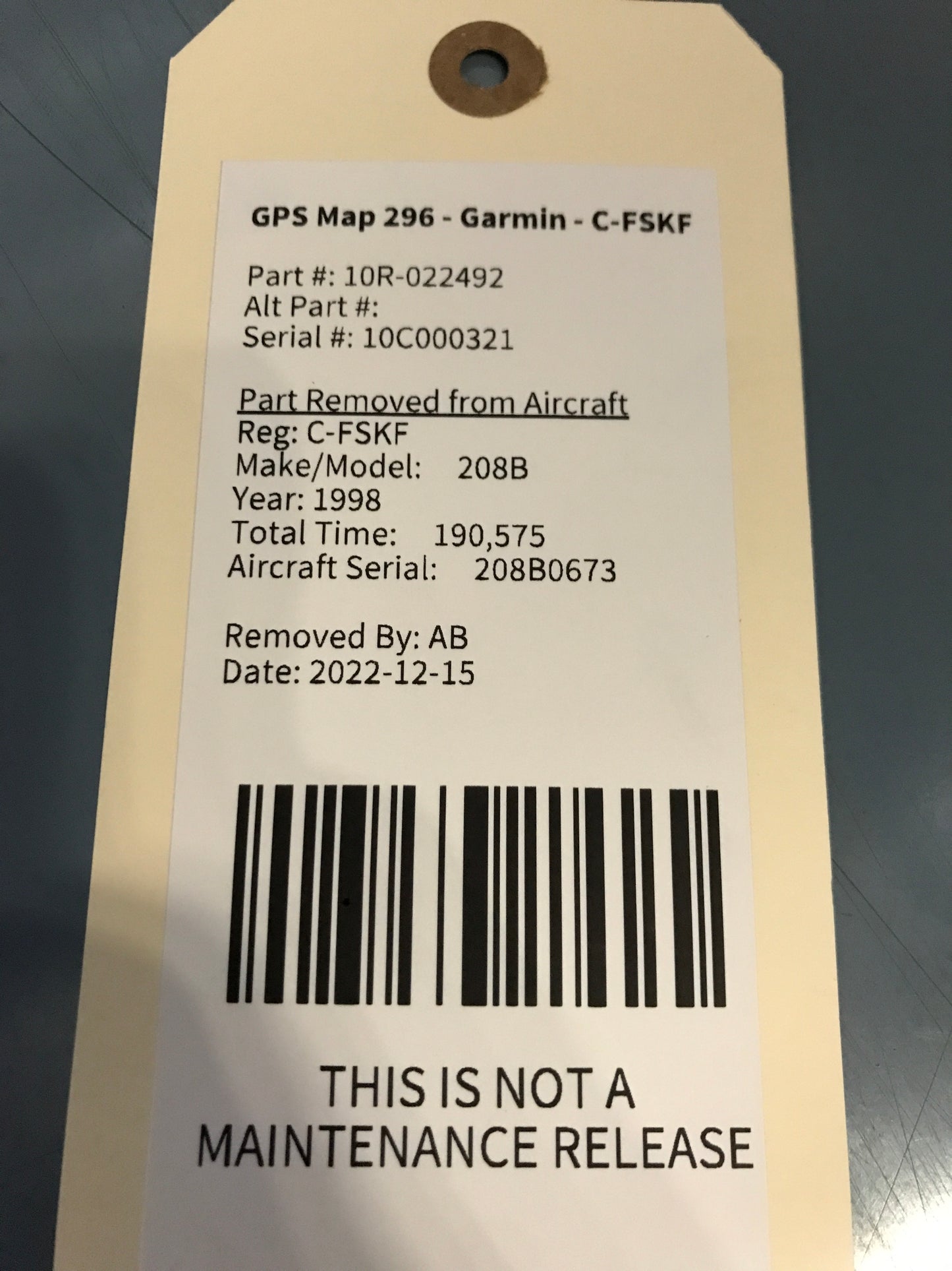 GPS Map 296 - Garmin - C-MISC