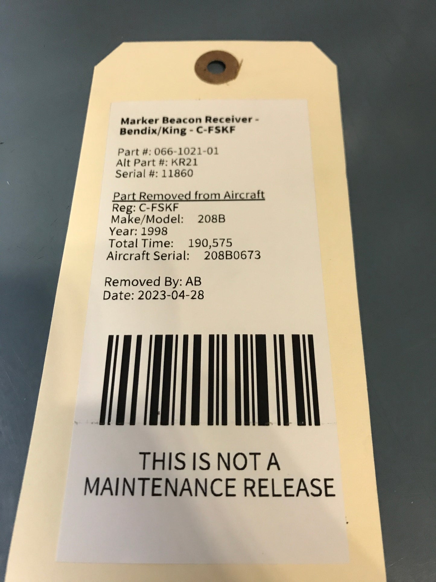 KR-21 - Marker Beacon Receiver - Bendix/King - C-MISC