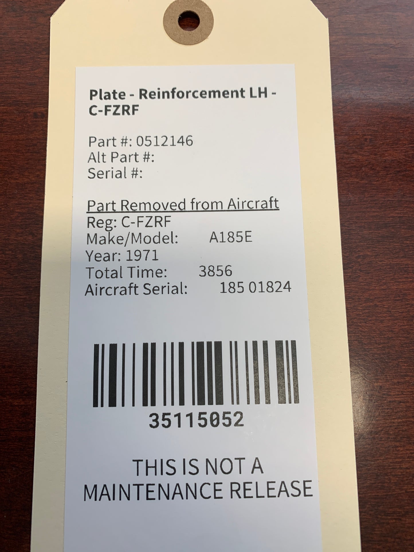 Plate - Reinforcement LH - C-FZRF