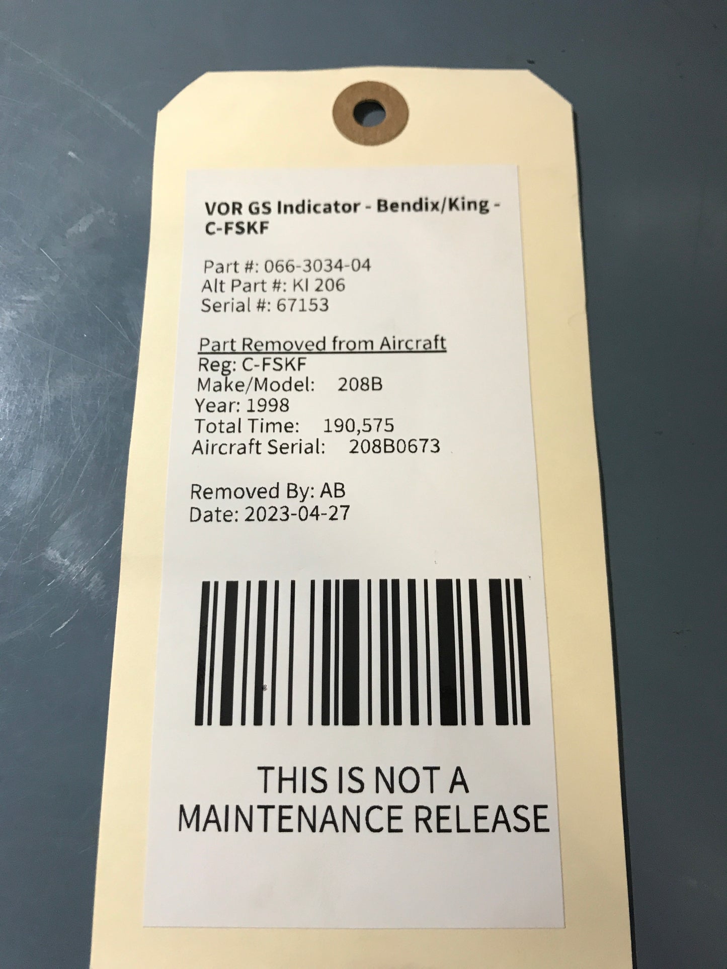 VOR/LOC/G.S. Indicator KI 206 - Bendix/King - C-MISC