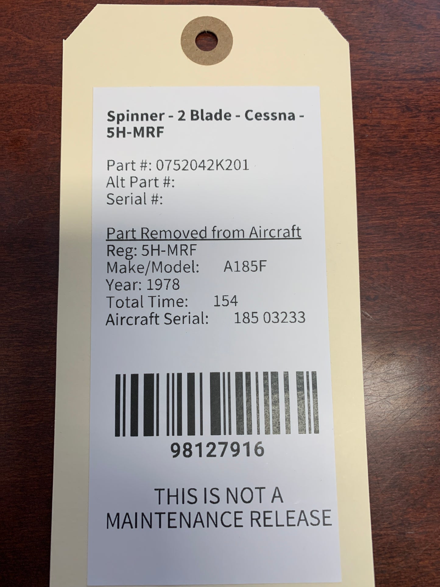 Spinner - 2 Blade - Cessna - 5H-MRF