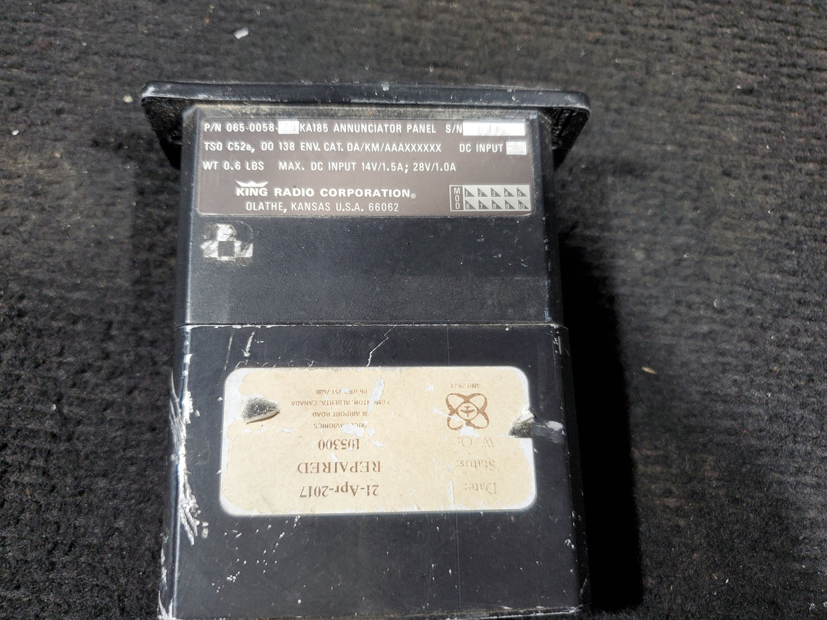 Annunciator Panel - King - C-MISC