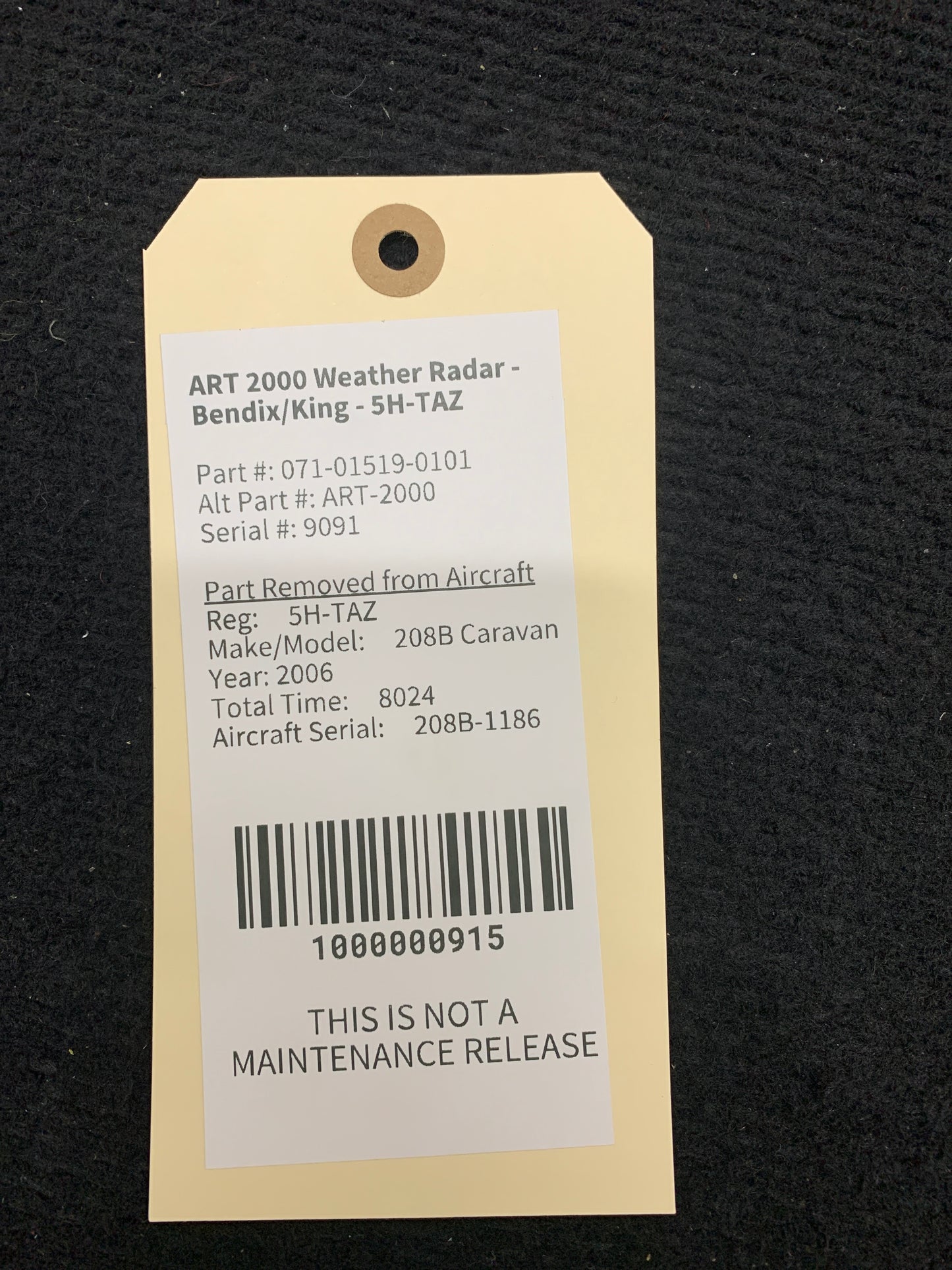 ART 2000 Weather Radar - Bendix/King - 5H-TAZ