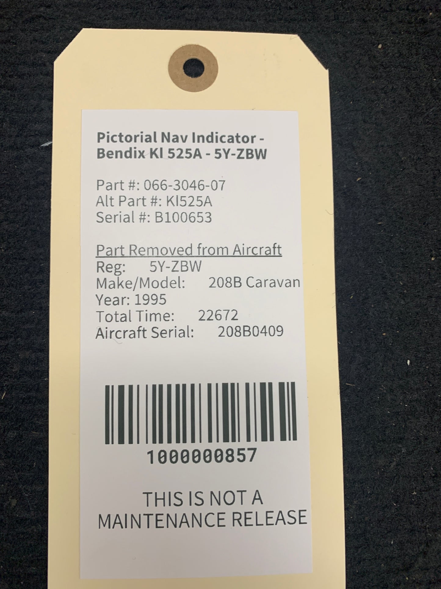 Pictorial Nav Indicator - Bendix KI 525A - 5Y-ZBW