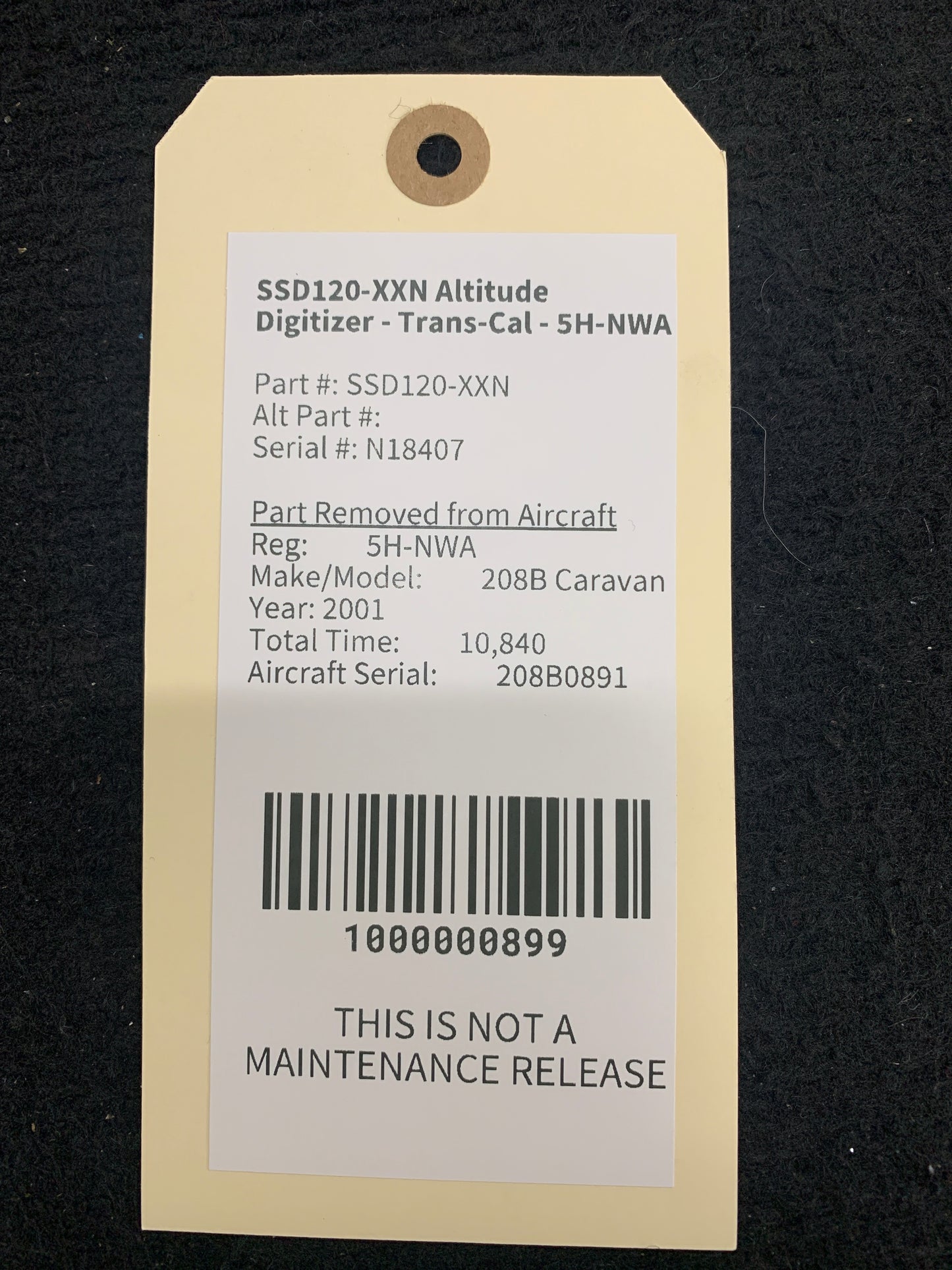 SSD120-XXN Altitude Digitizer - Trans-Cal - 5H-NWA