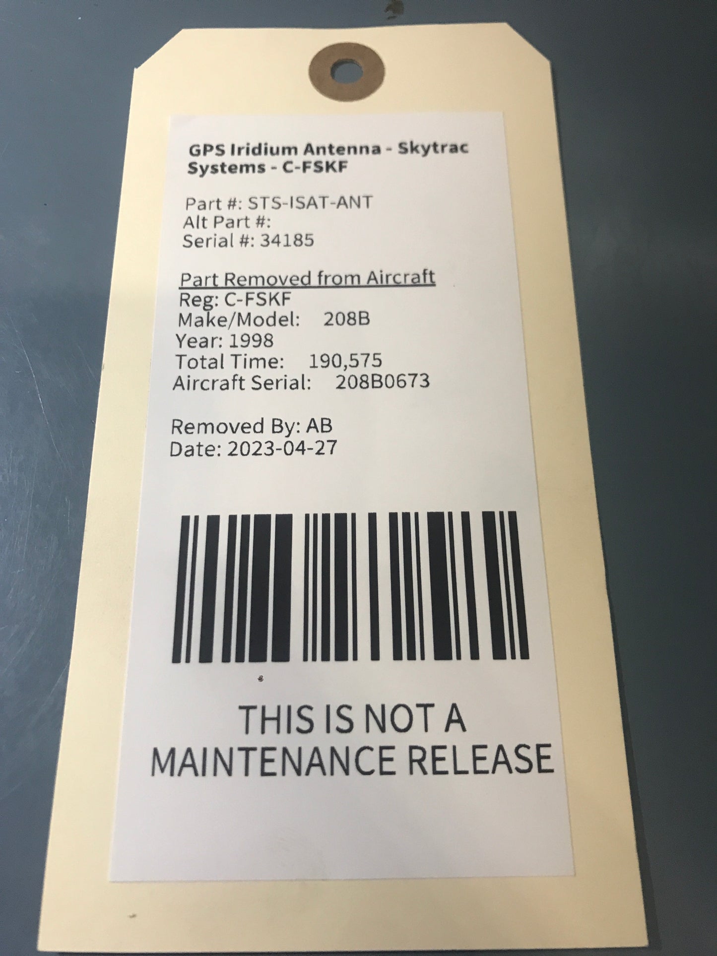 GPS Iridium Antenna - Skytrac Systems - C-MISC
