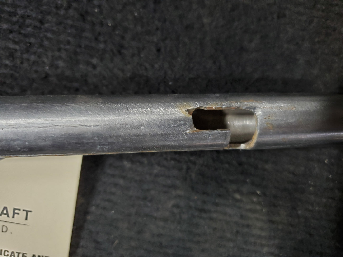 Inertial Separator Actuator Handle Tube Assy - Cessna - 5Y-BUC