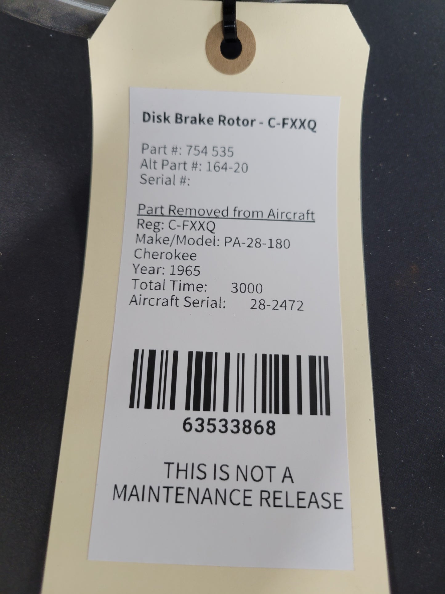 Disk Brake Rotor - C-FXXQ