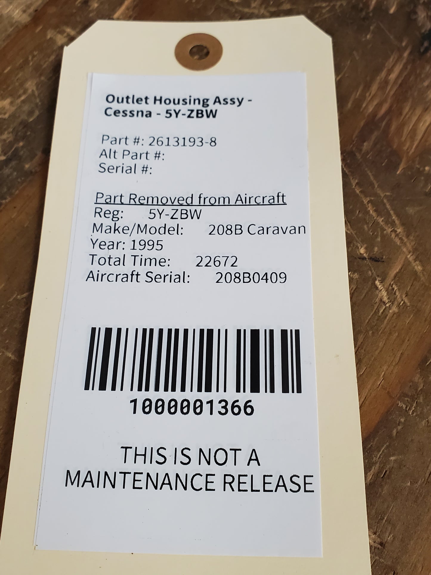 Outlet Housing Assy - Cessna - 5Y-ZBW
