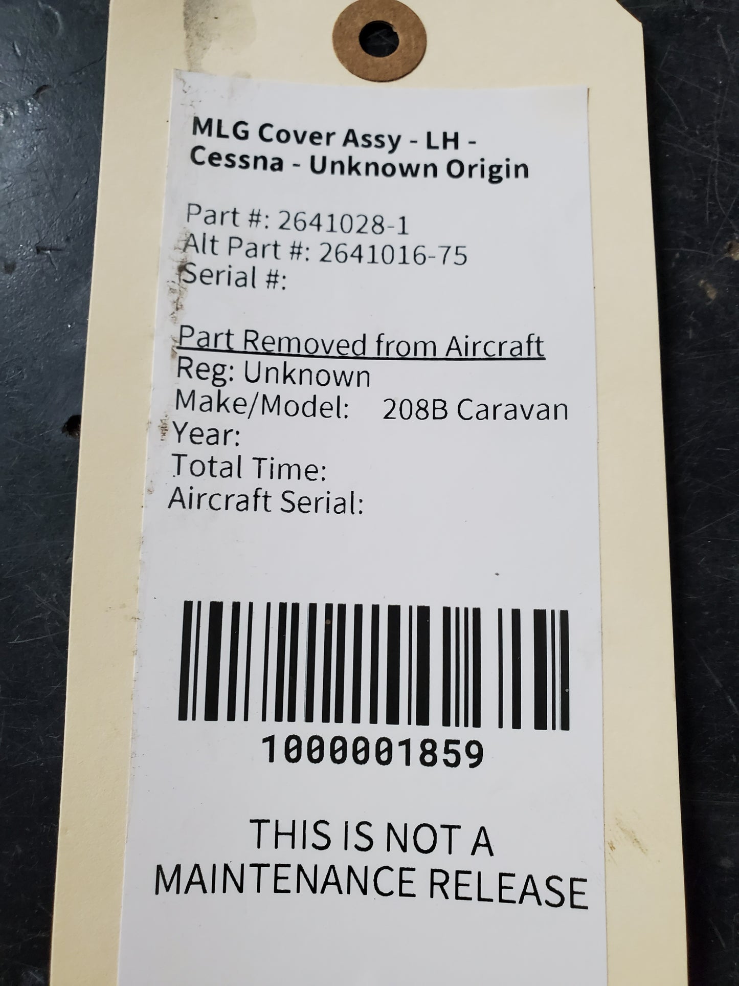 MLG Cover Assy - LH - Cessna - Unknown Origin