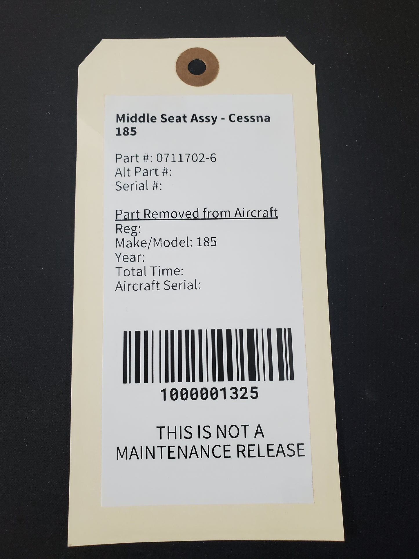 Middle Seat Assy - Cessna 185