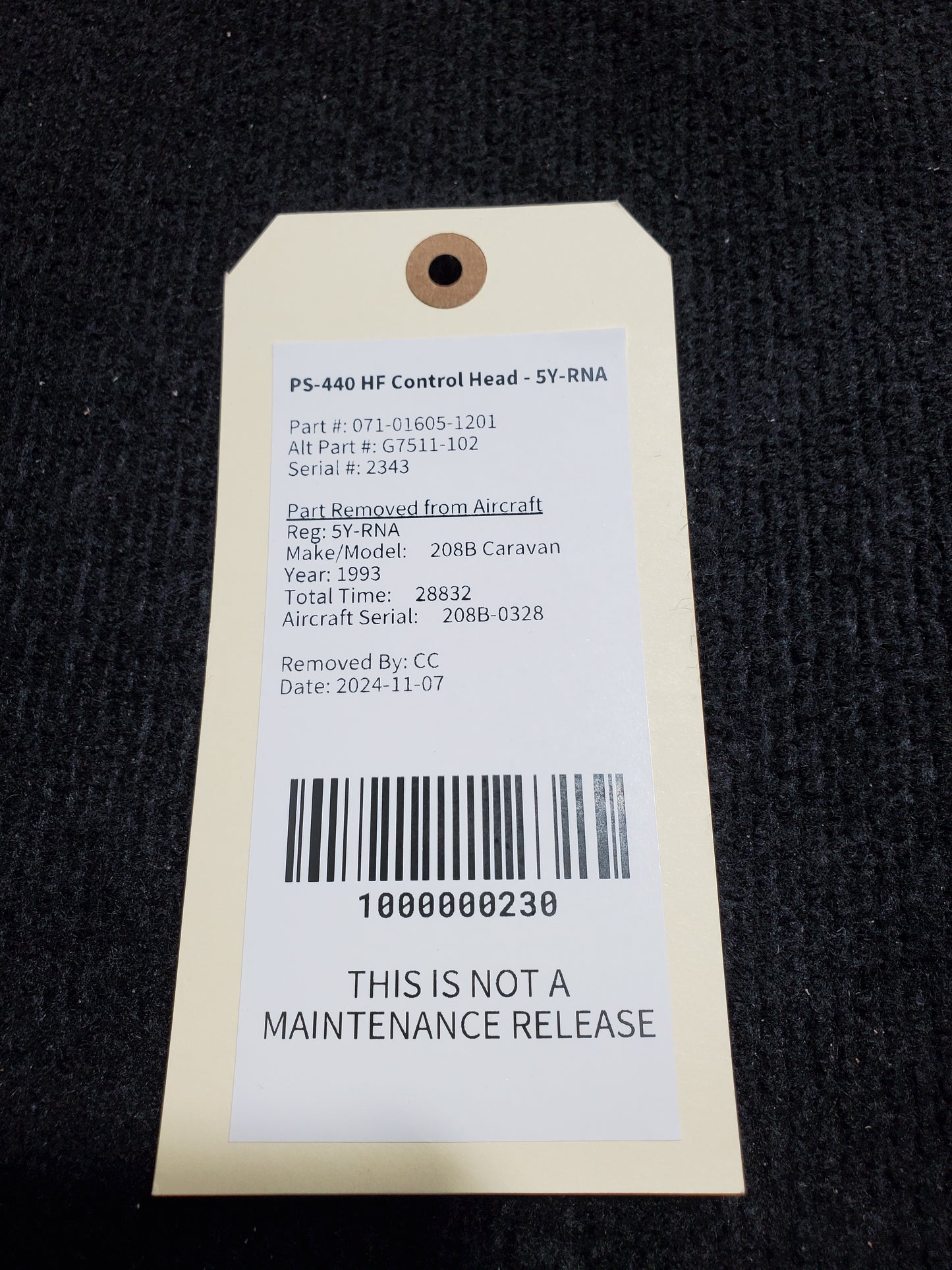 PS-440 HF Control Head - 5Y-MME