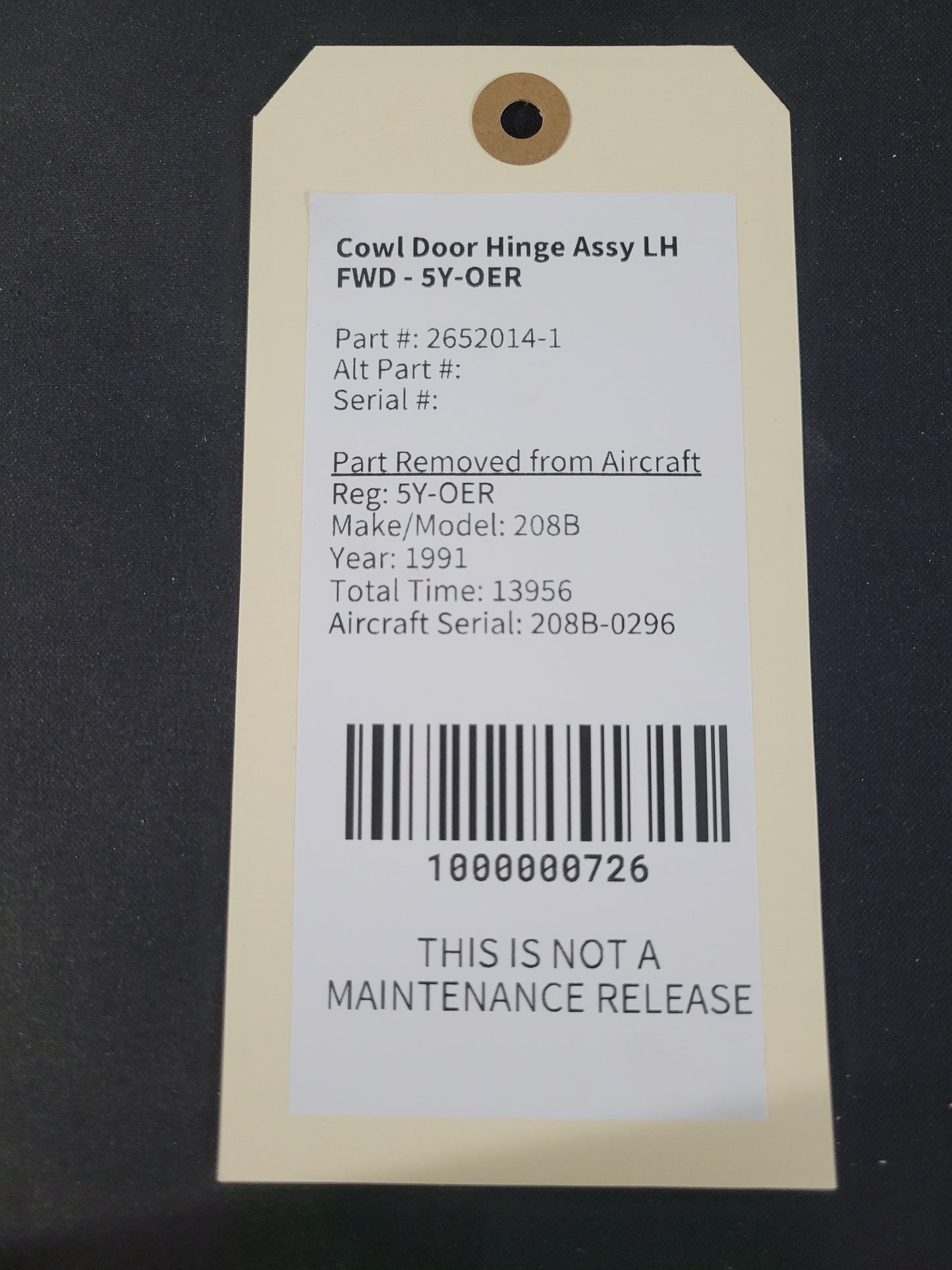 Cowl Door Hinge Assy LH FWD - 5Y-OER