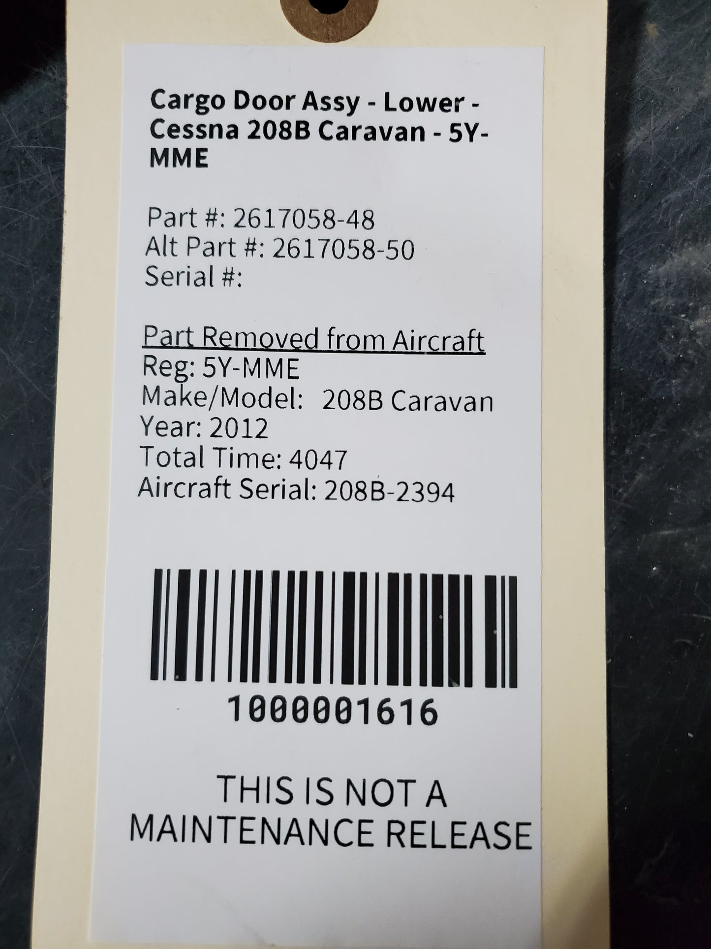 Cargo Door Assy - Lower - Cessna 208B Caravan - 5Y-MME