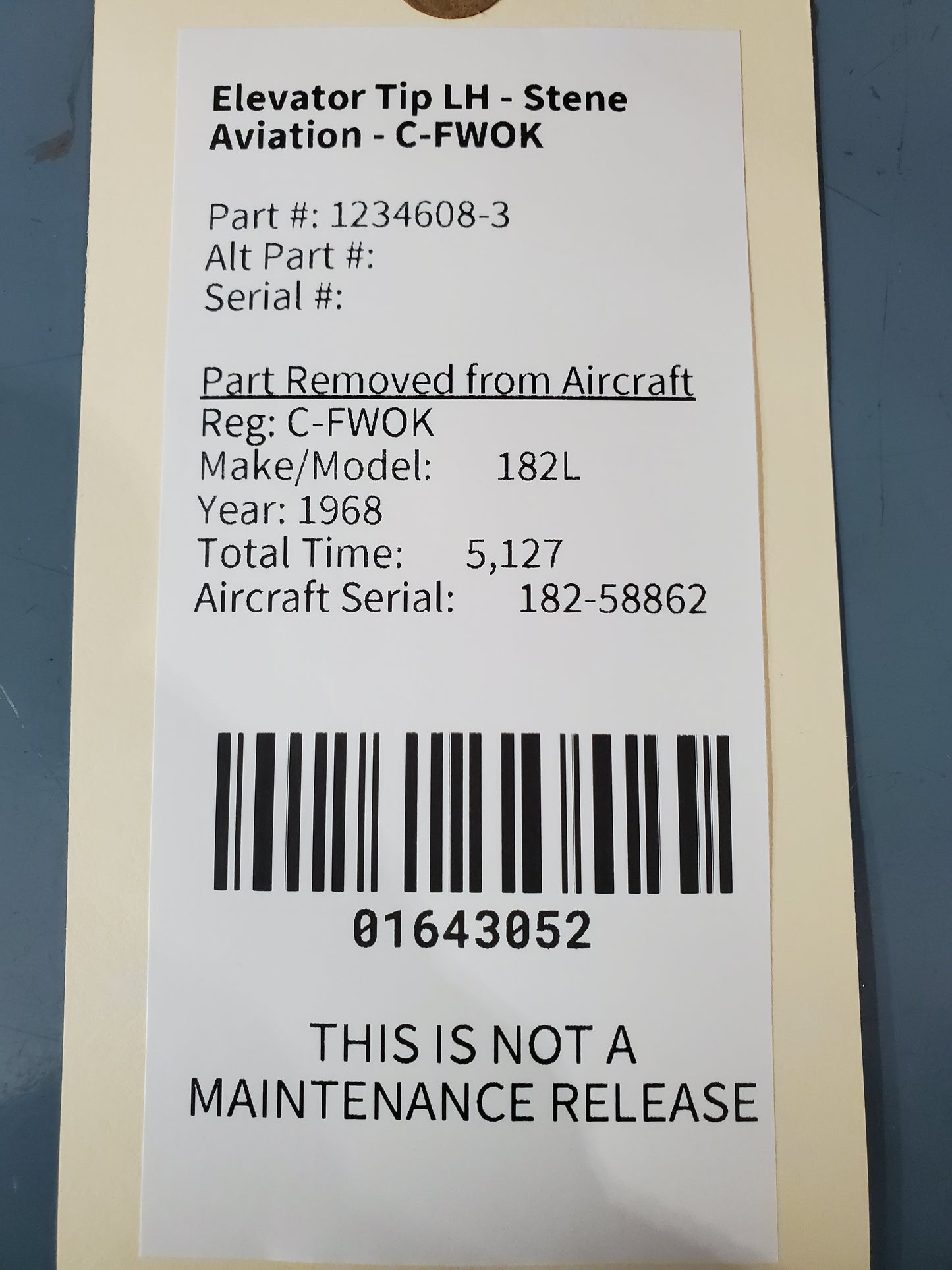 Elevator Tip LH - Stene Aviation - C-FWOK