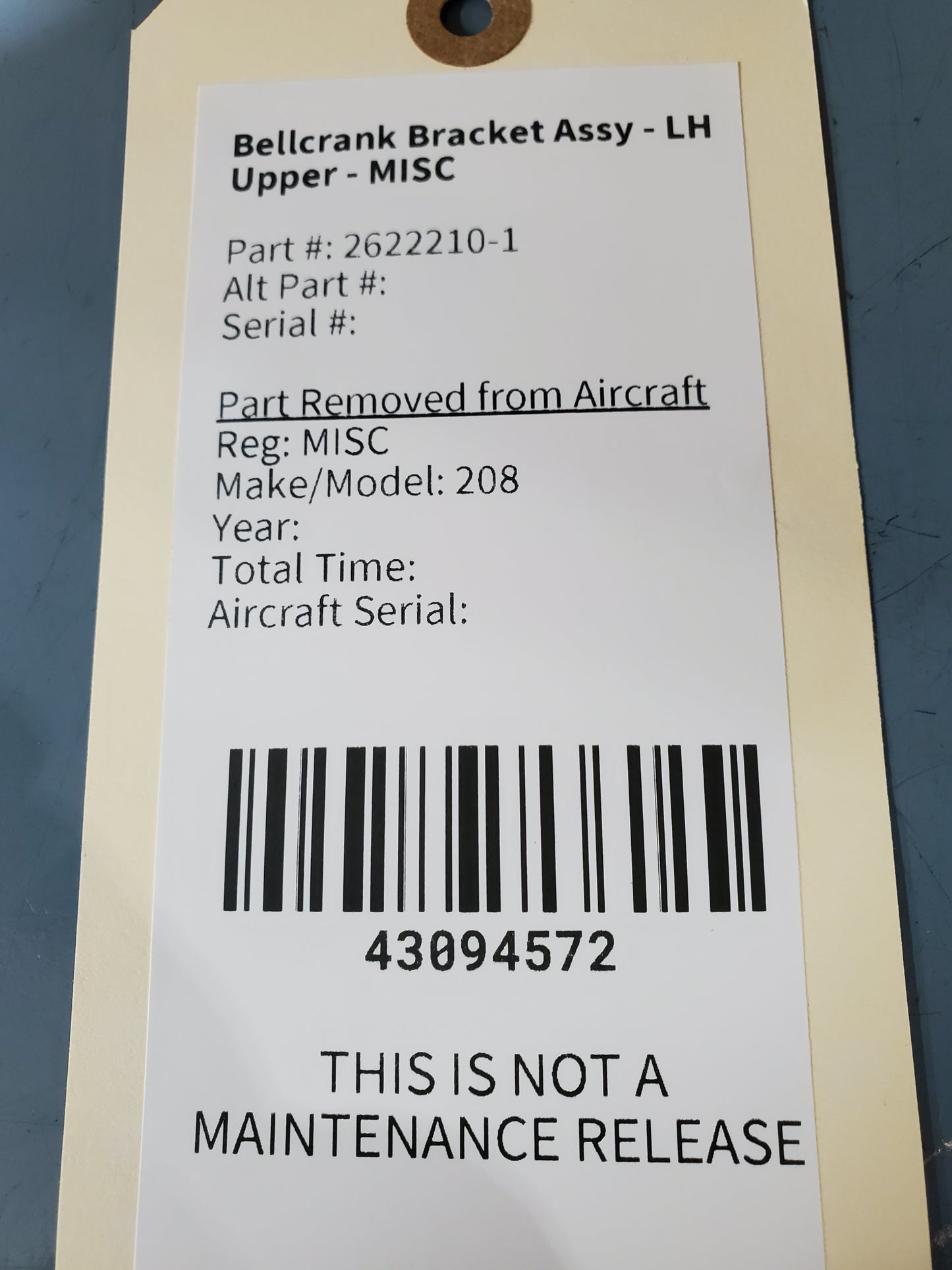 Bellcrank Bracket Assy - LH Upper - MISC