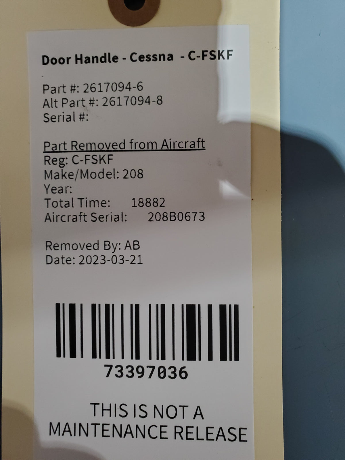 Door Handle - Cessna - C-MISC