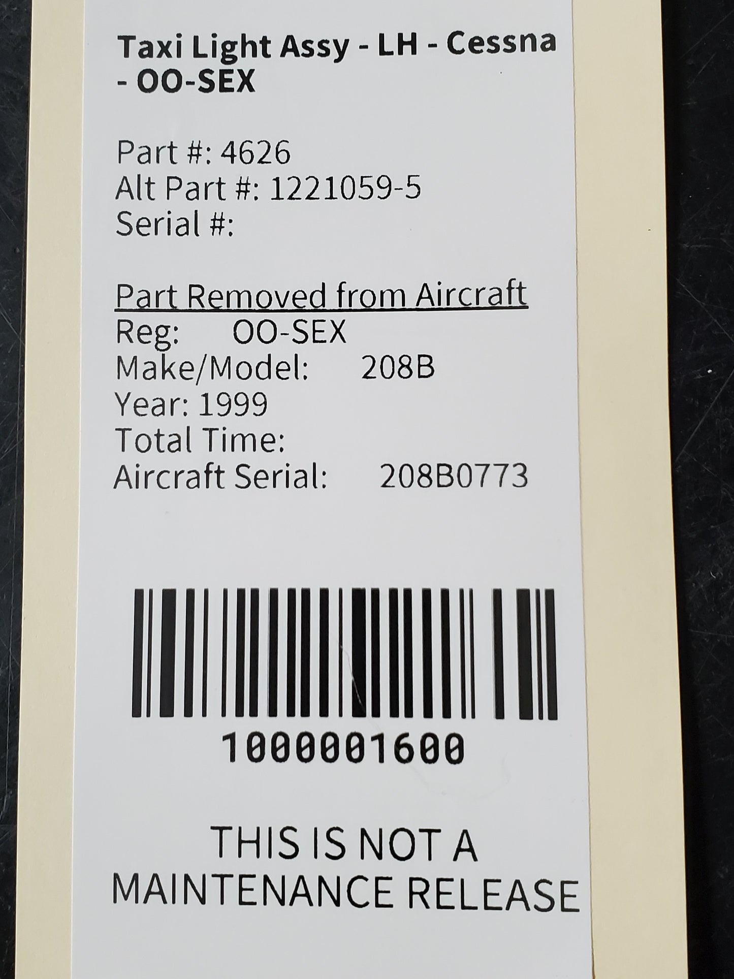 Taxi Light Assy - LH - Cessna - OO-SEX