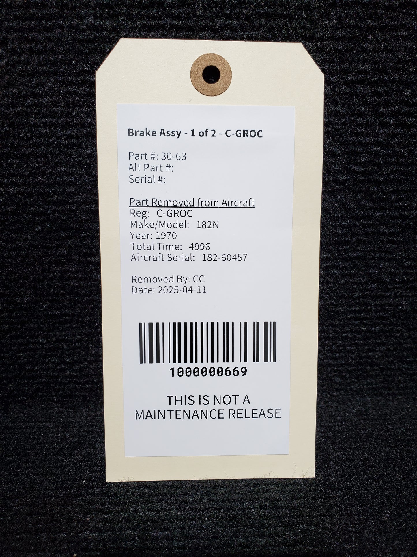 Brake Assy - 1 of 2 - C-GROC