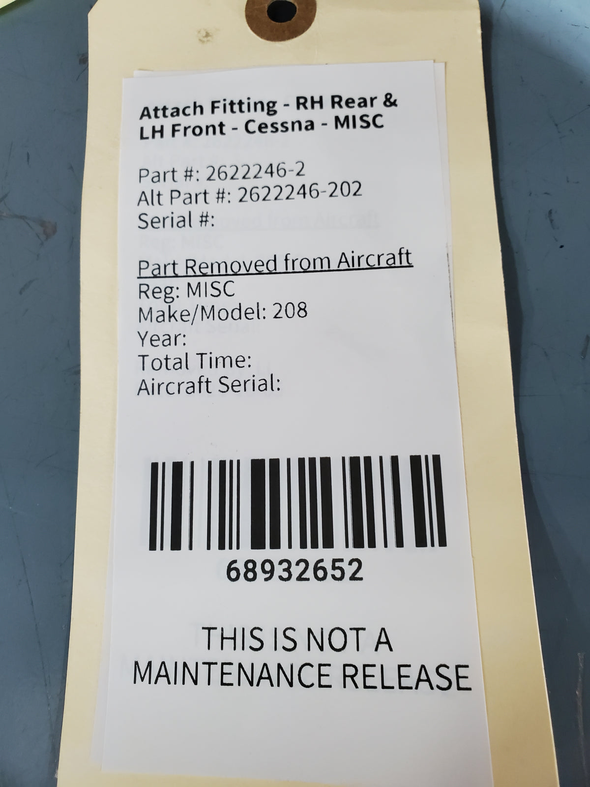 Attach Fitting - RH Rear & LH Front - Cessna - MISC