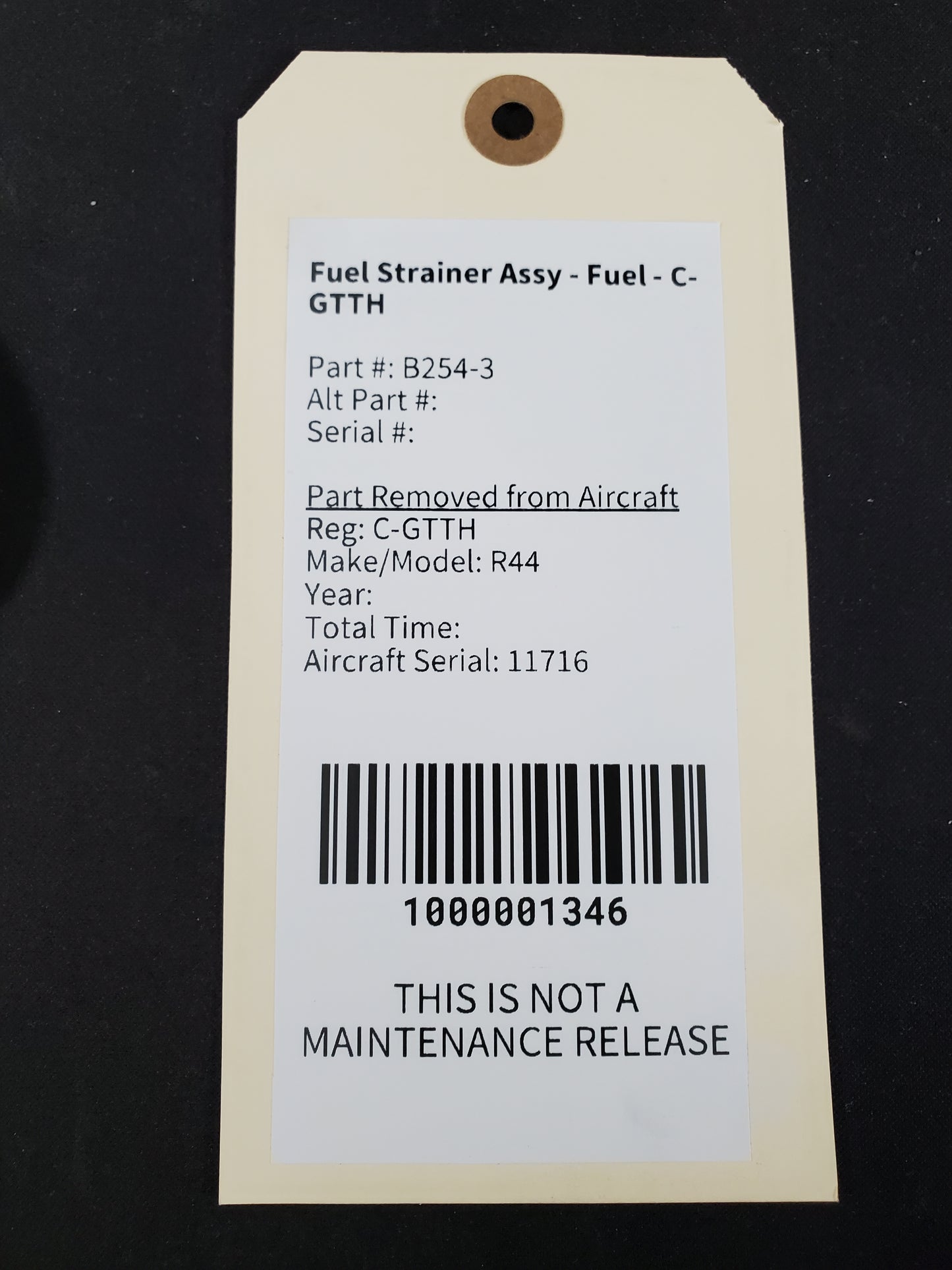 Fuel Strainer Assy - Fuel - C-GTTH