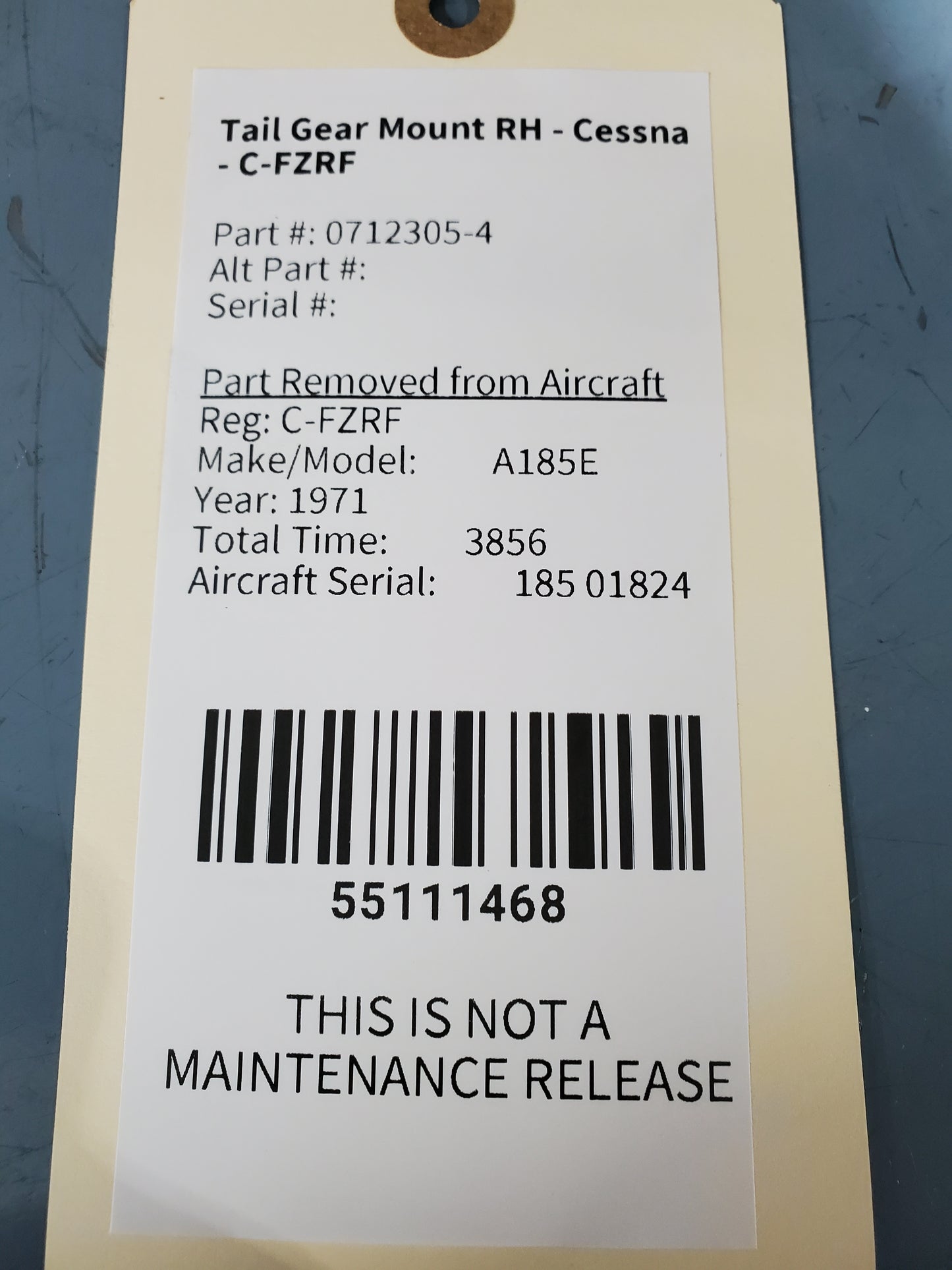 Tail Gear Mount RH - Cessna - C-FZRF