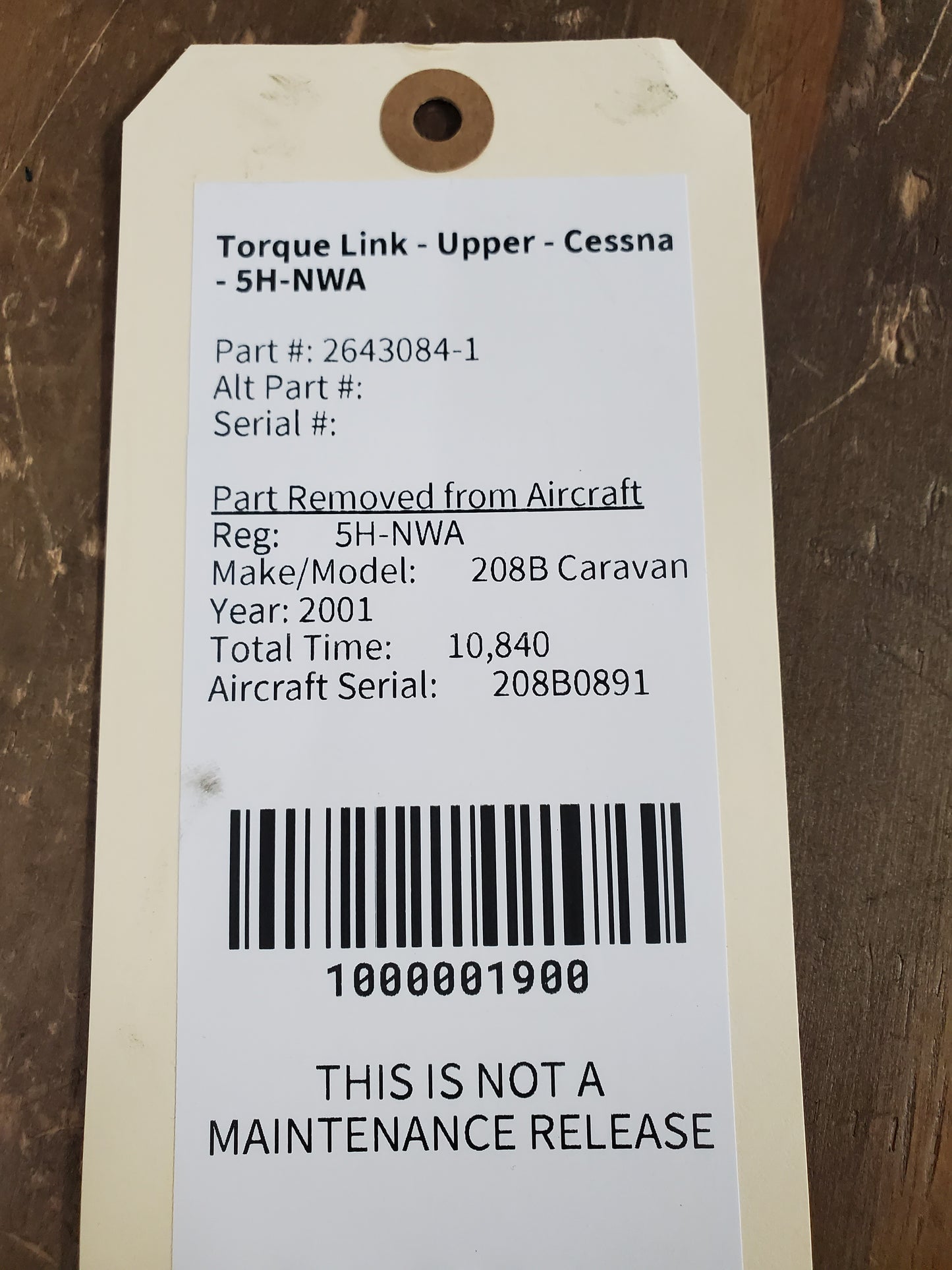 Torque Link - Upper - Cessna - 5H-NWA