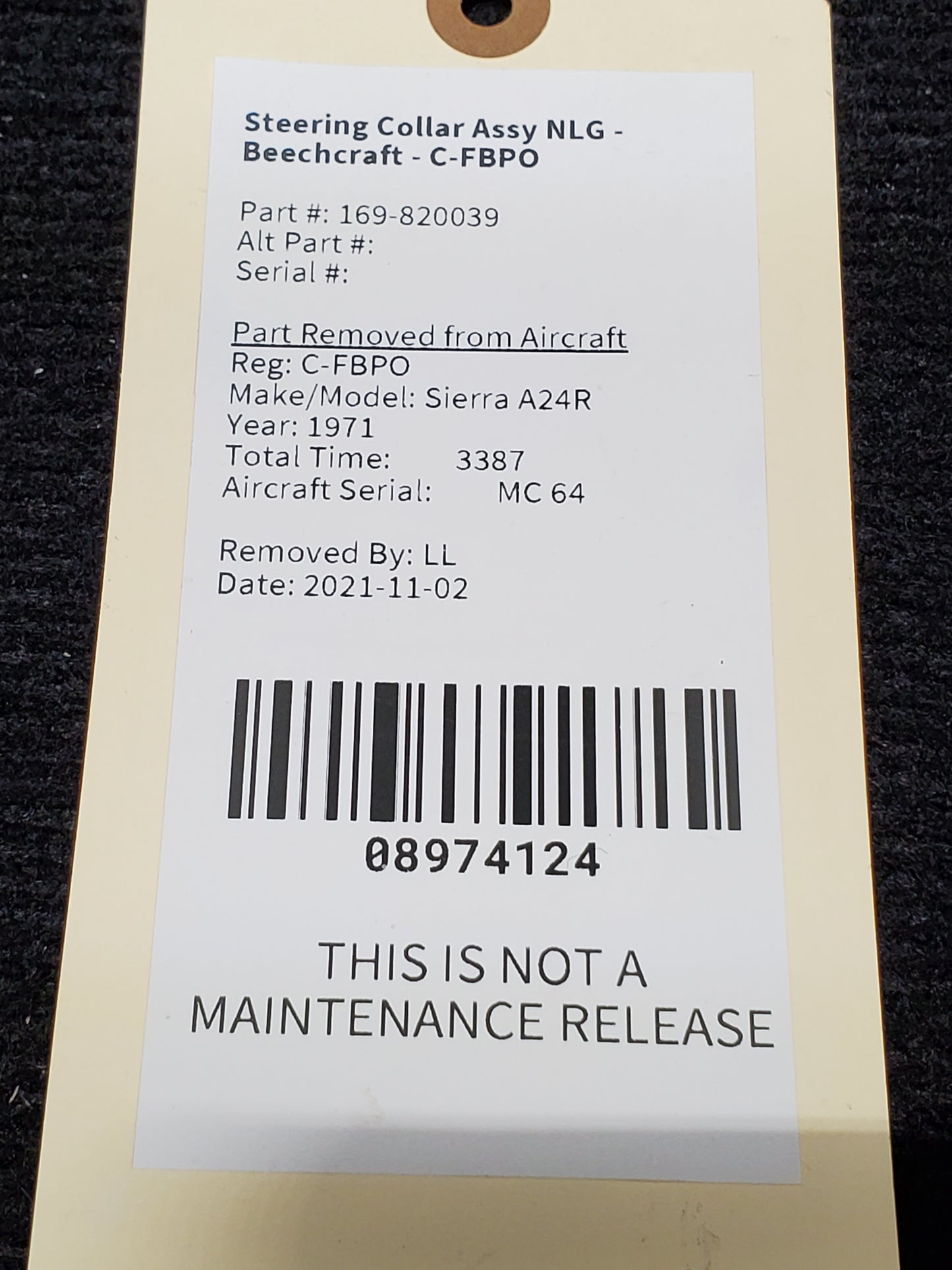 NLG Steering Yoke Assy - Beechcraft - C-FBPO