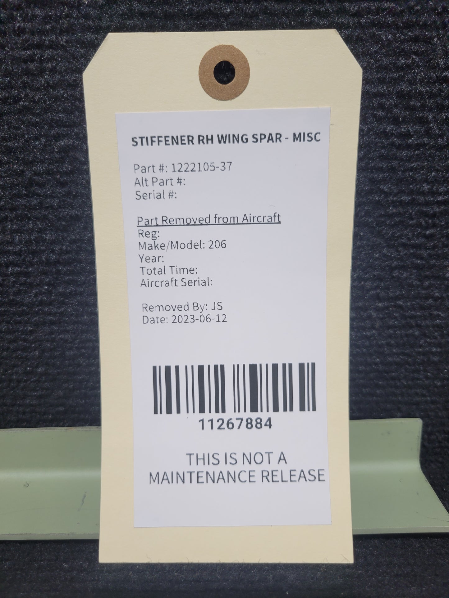 STIFFENER RH WING SPAR - MISC