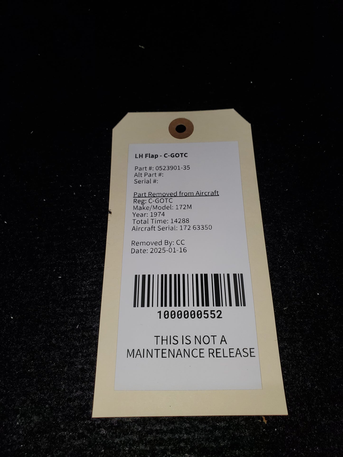 LH Flap - Cessna - C-GOTC