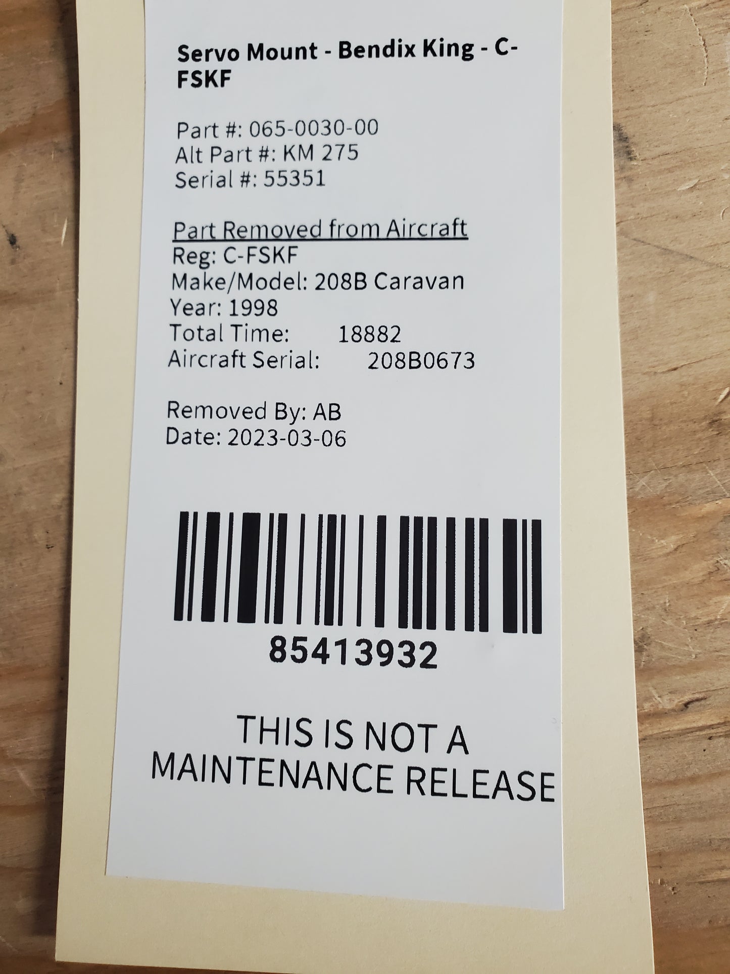 Servo Mount - Bendix King - C-MISC