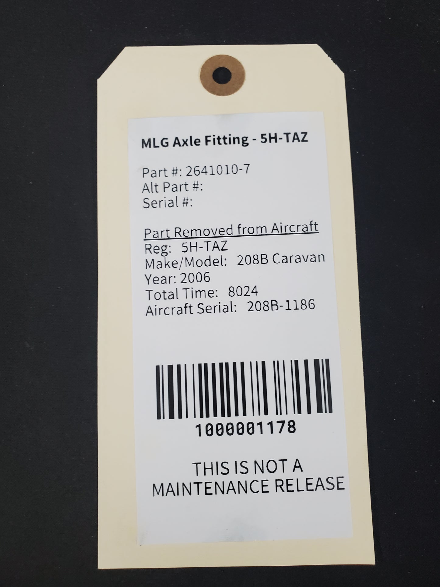 MLG Axle Fitting - 5H-TAZ