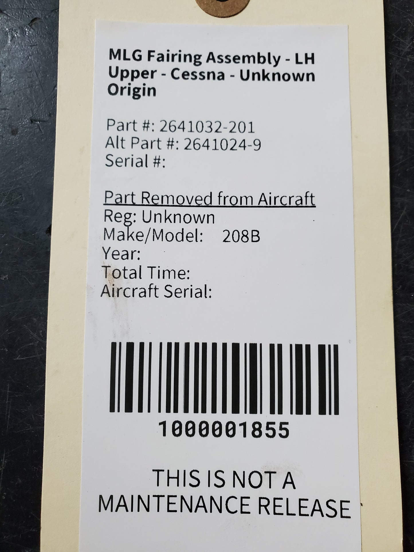 MLG Fairing Assembly - LH Upper - Cessna - Unknown Origin