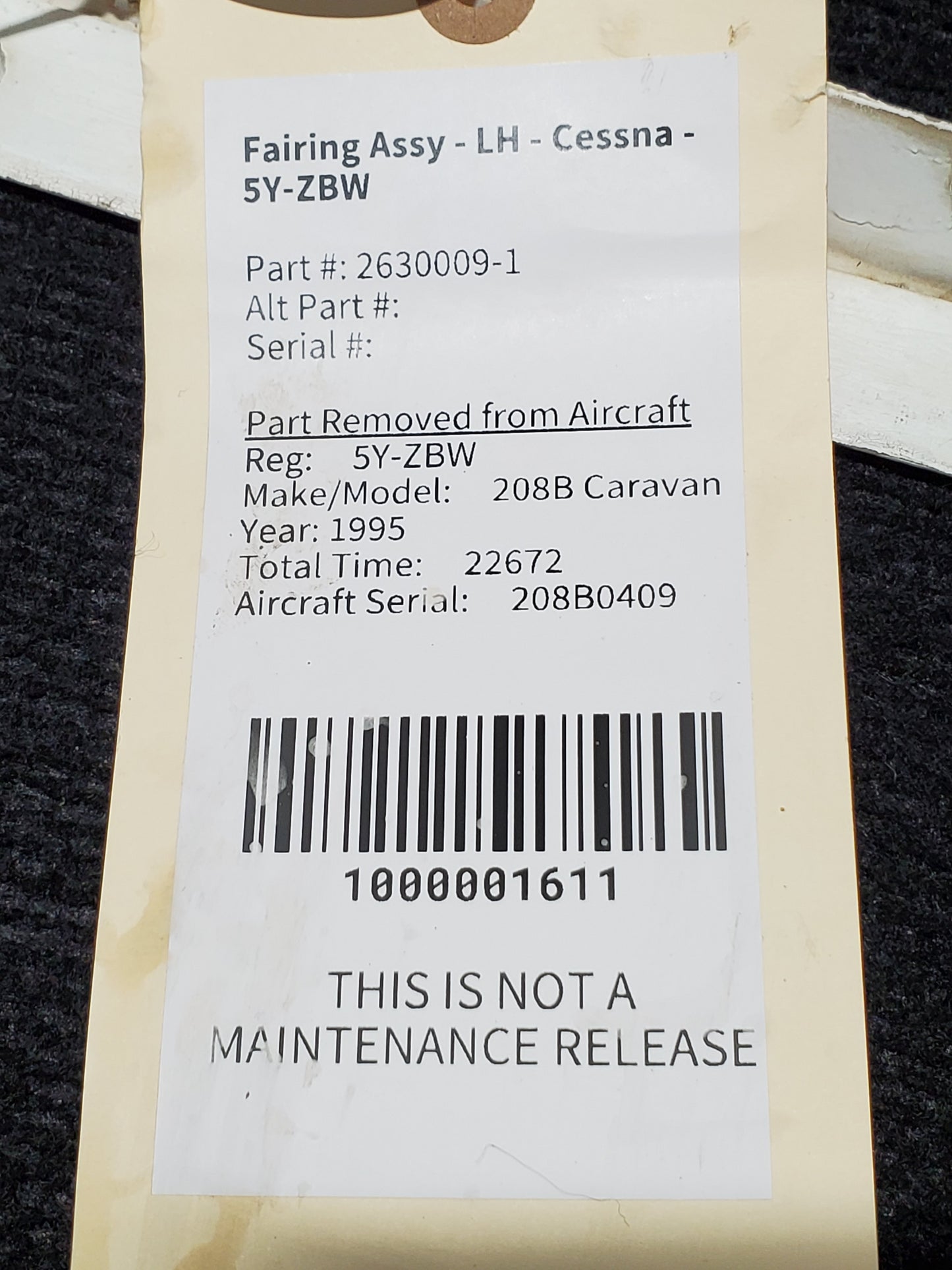 Stabilizer Fairing Assy - LWR LH - Cessna - 5Y-ZBW