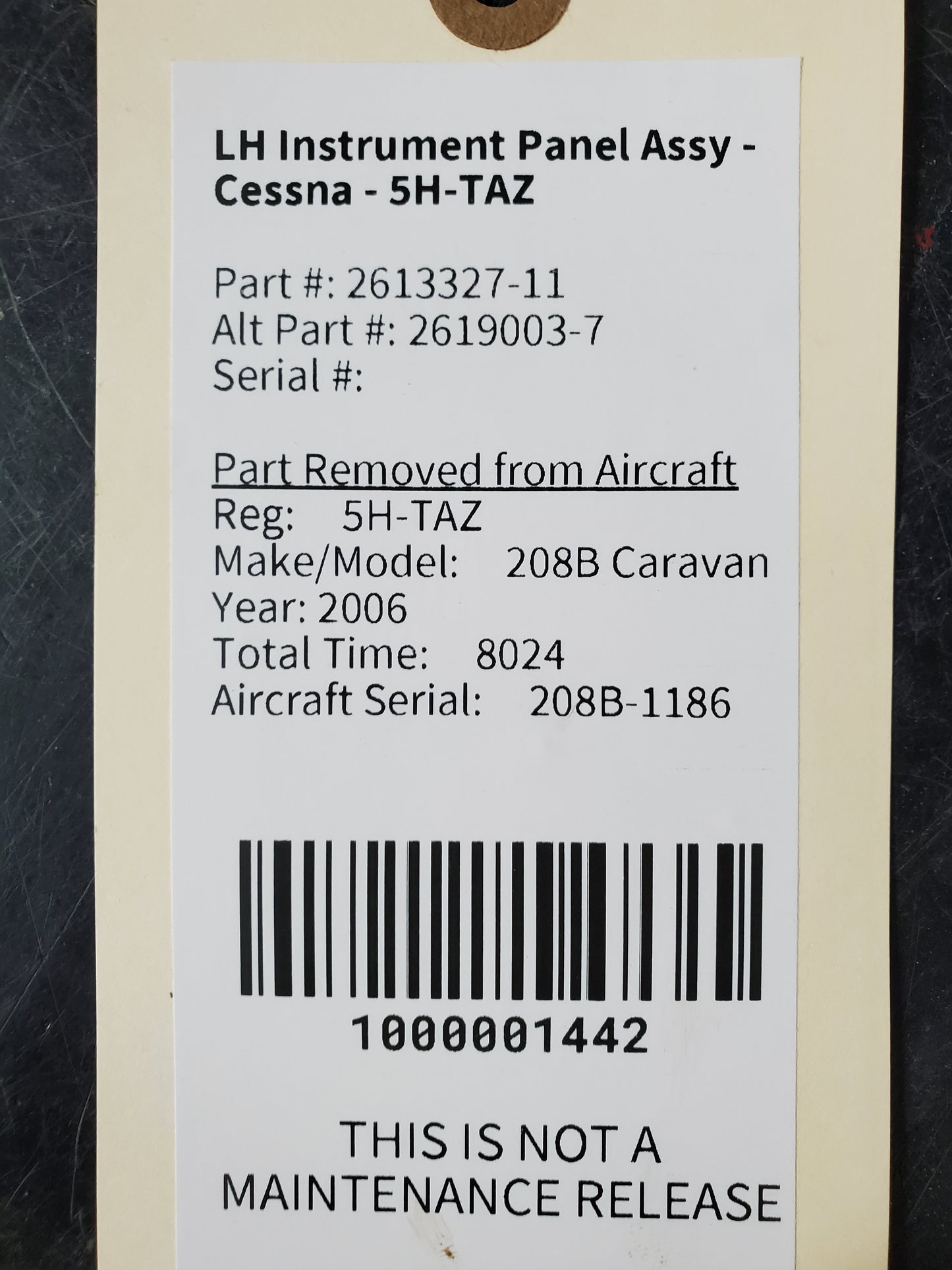 LH Instrument Panel Assy - Cessna - 5H-TAZ