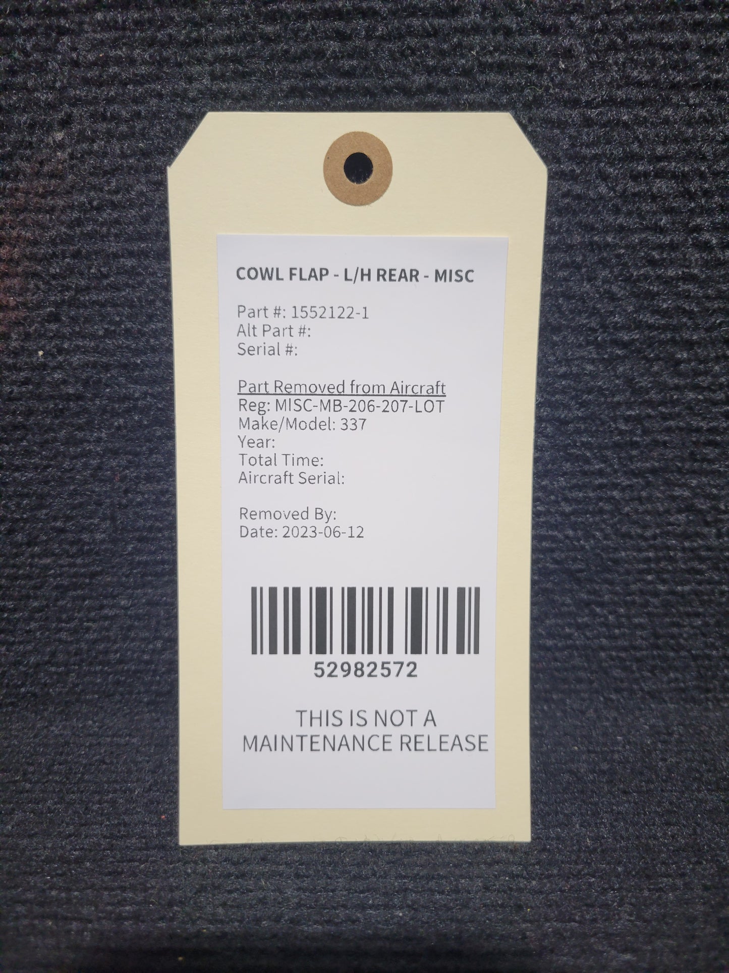 COWL FLAP - L/H REAR - MISC