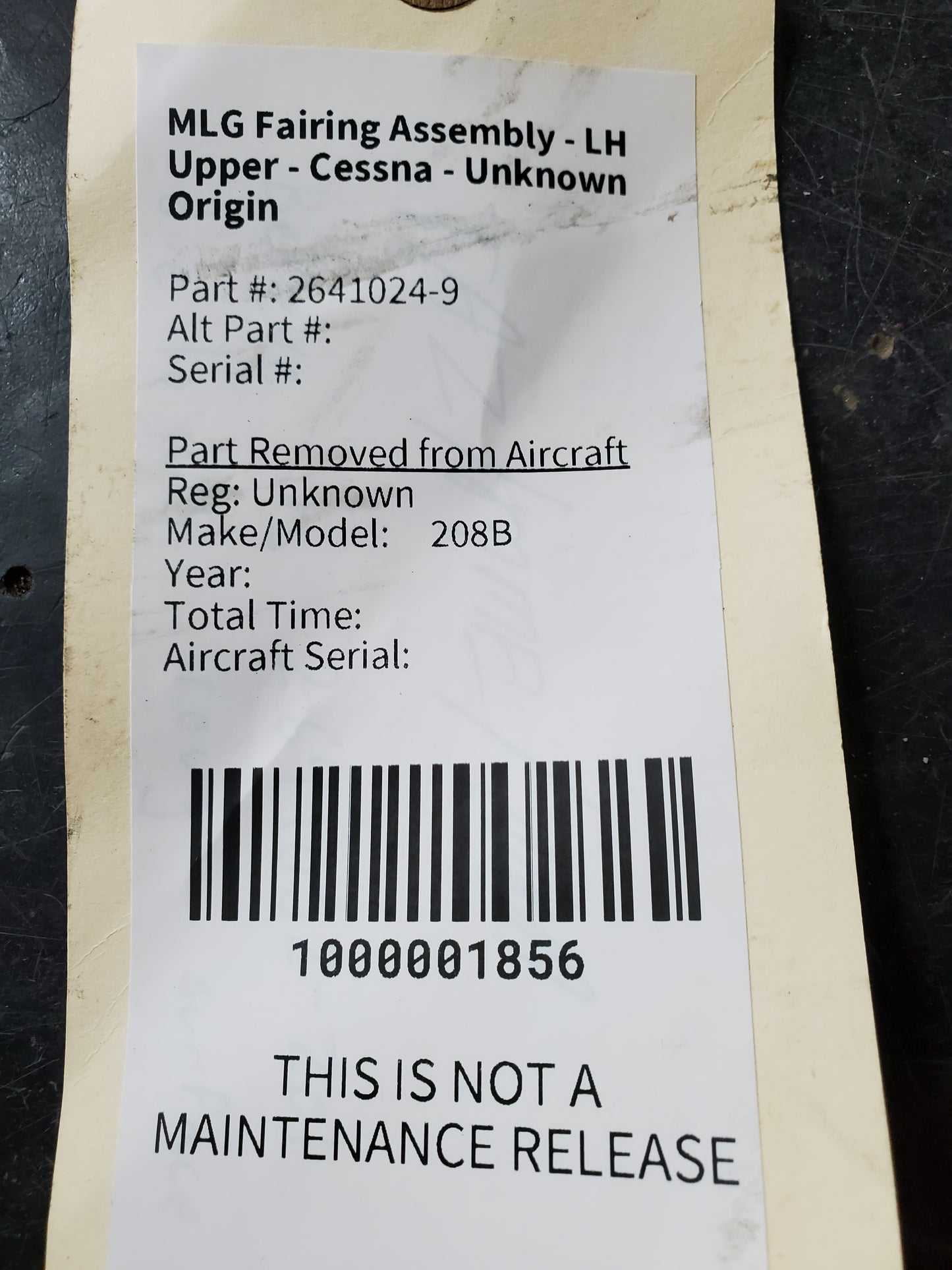 MLG Fairing Assembly - LH Upper - Cessna