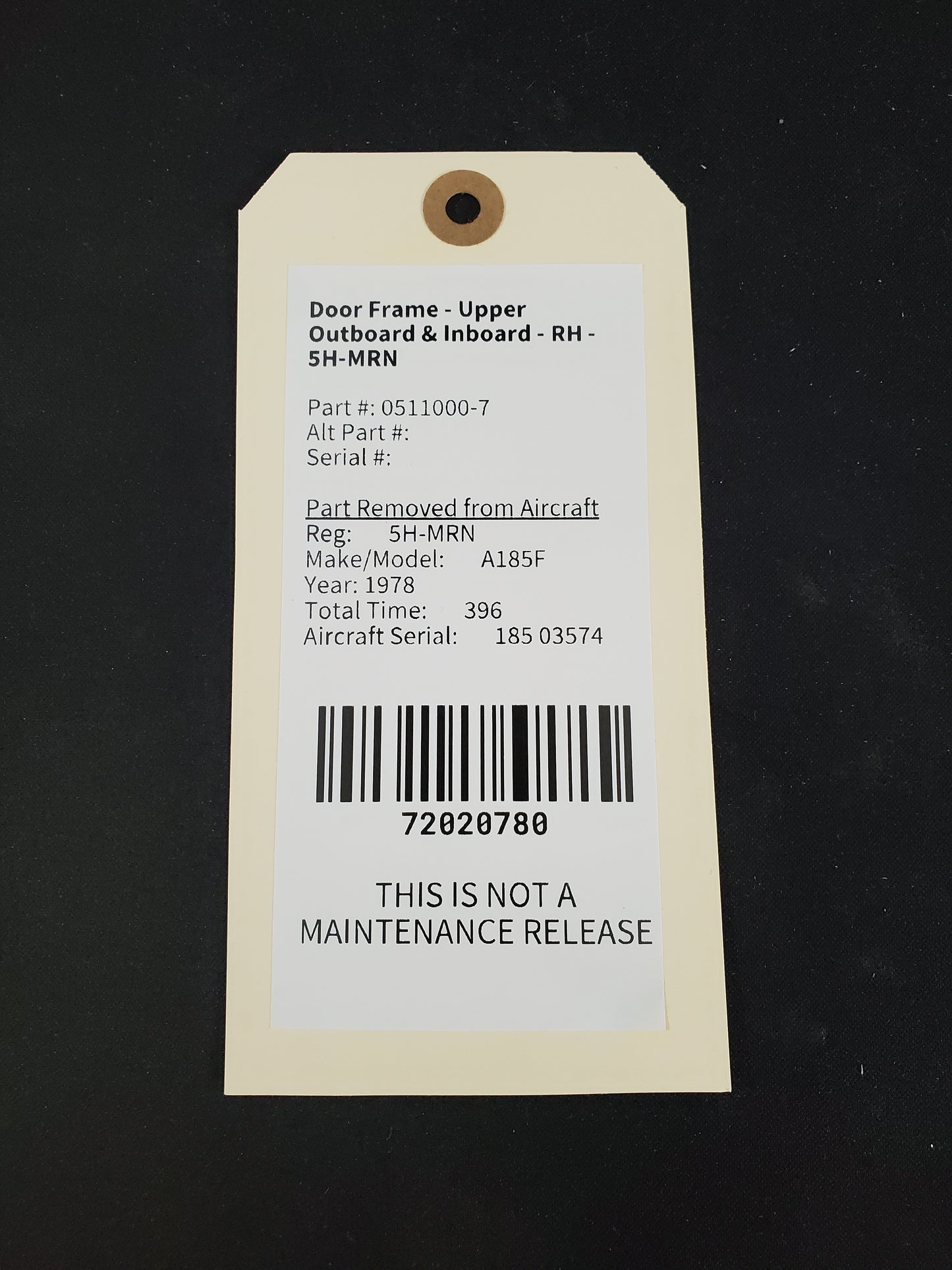 Door Frame - Upper Outboard & Inboard - RH - 5H-MRN
