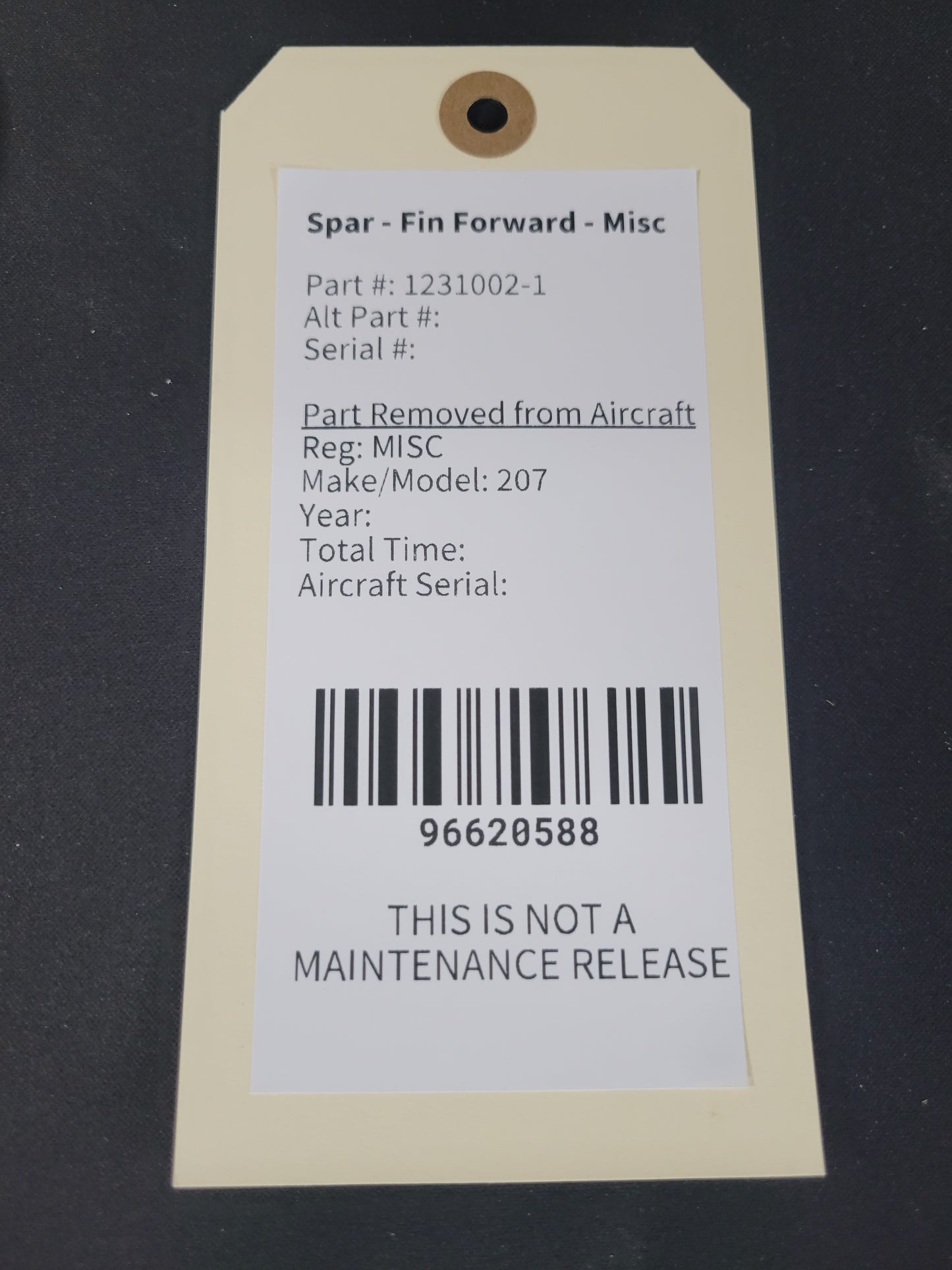 Spar - Fin Forward - Misc