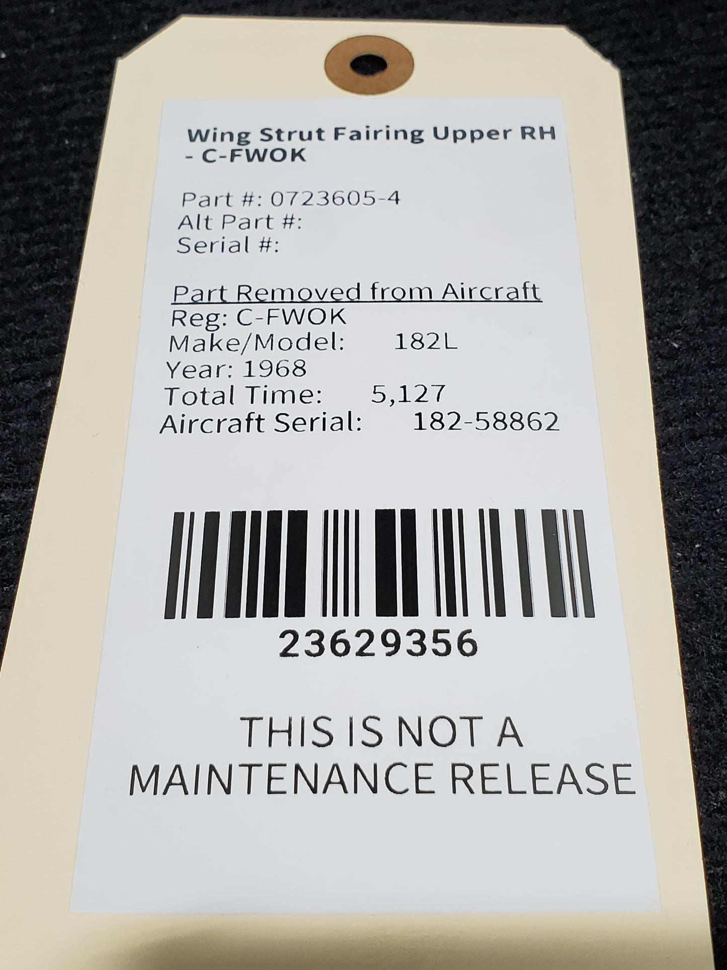 Wing Strut Fairing Upper RH - C-FWOK