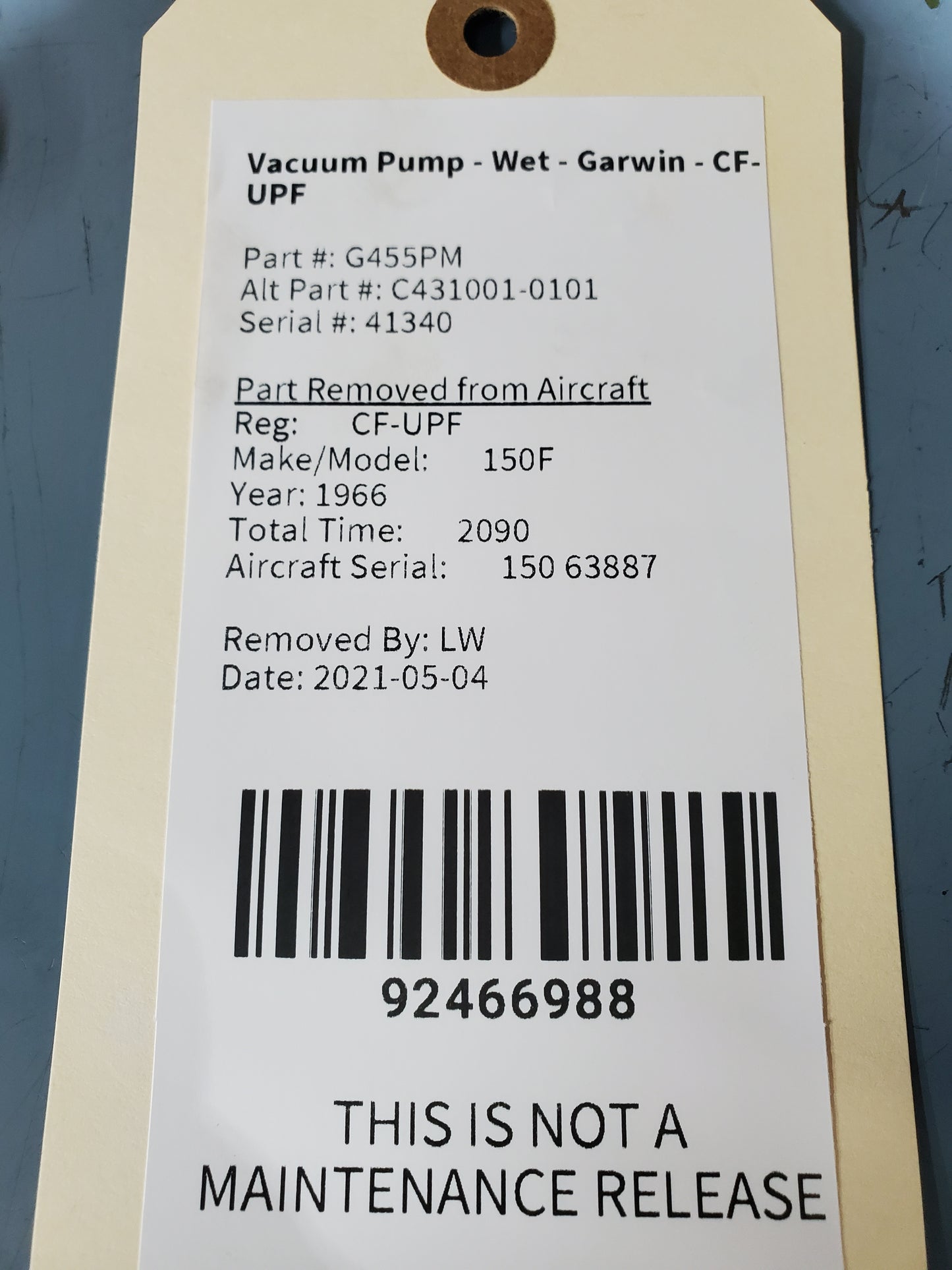 Vacuum Pump - Wet - Garwin - CF-UPF